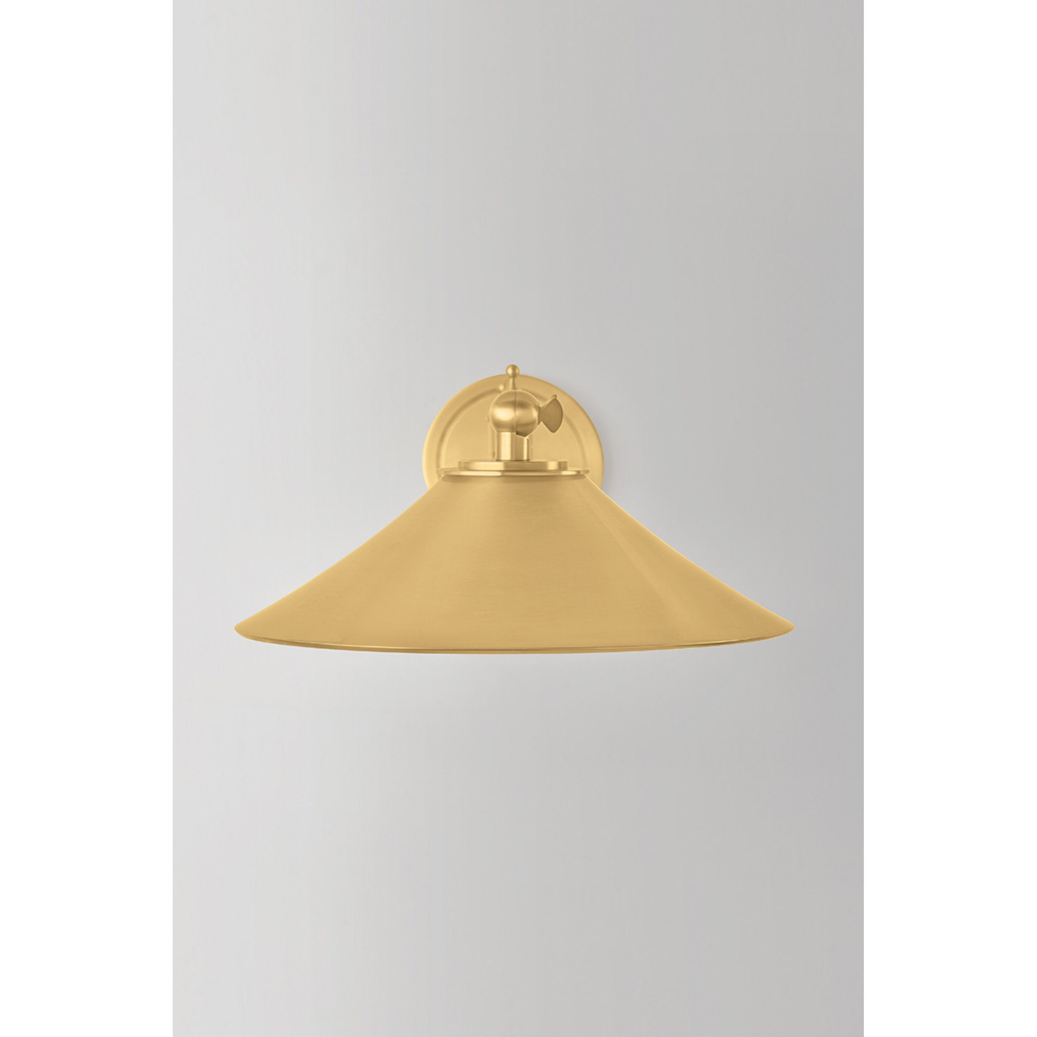 Lithgow 1-Light Wall Sconce in Aged Brass 10W x 5.25H