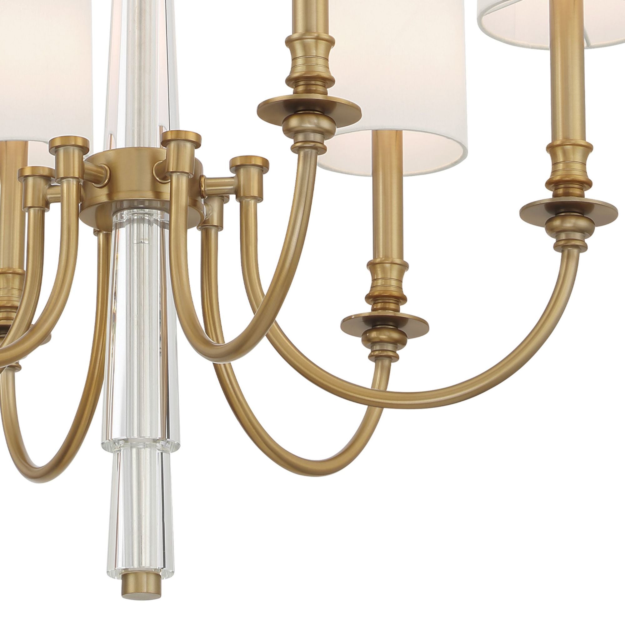 Lloyd 26'' Aged Brass Chandelier Gold 26"W x 30"H x 26"D
