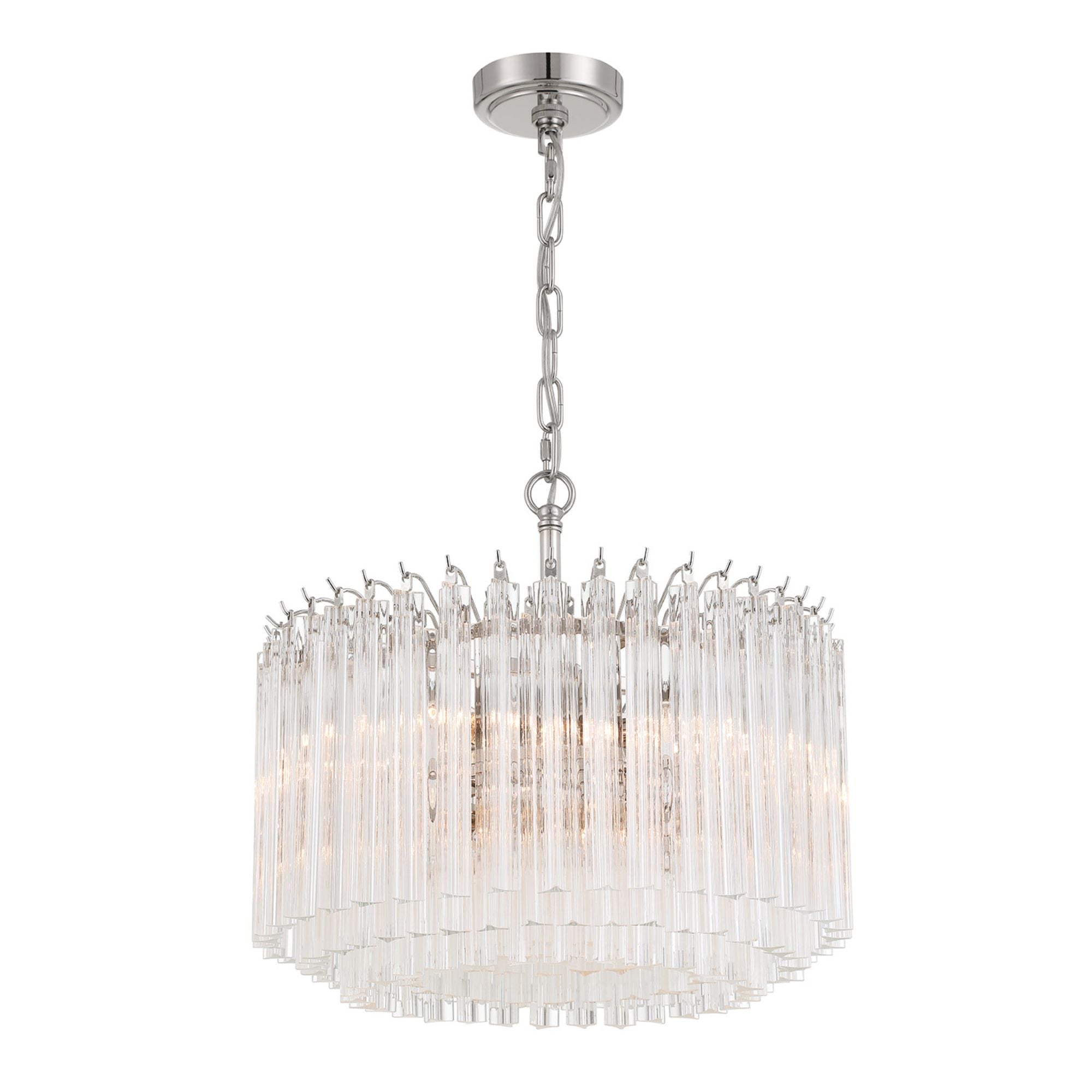 Lofton 18'' Polished Nickel Chandelier Silver 18"W x 17"H x 18"D