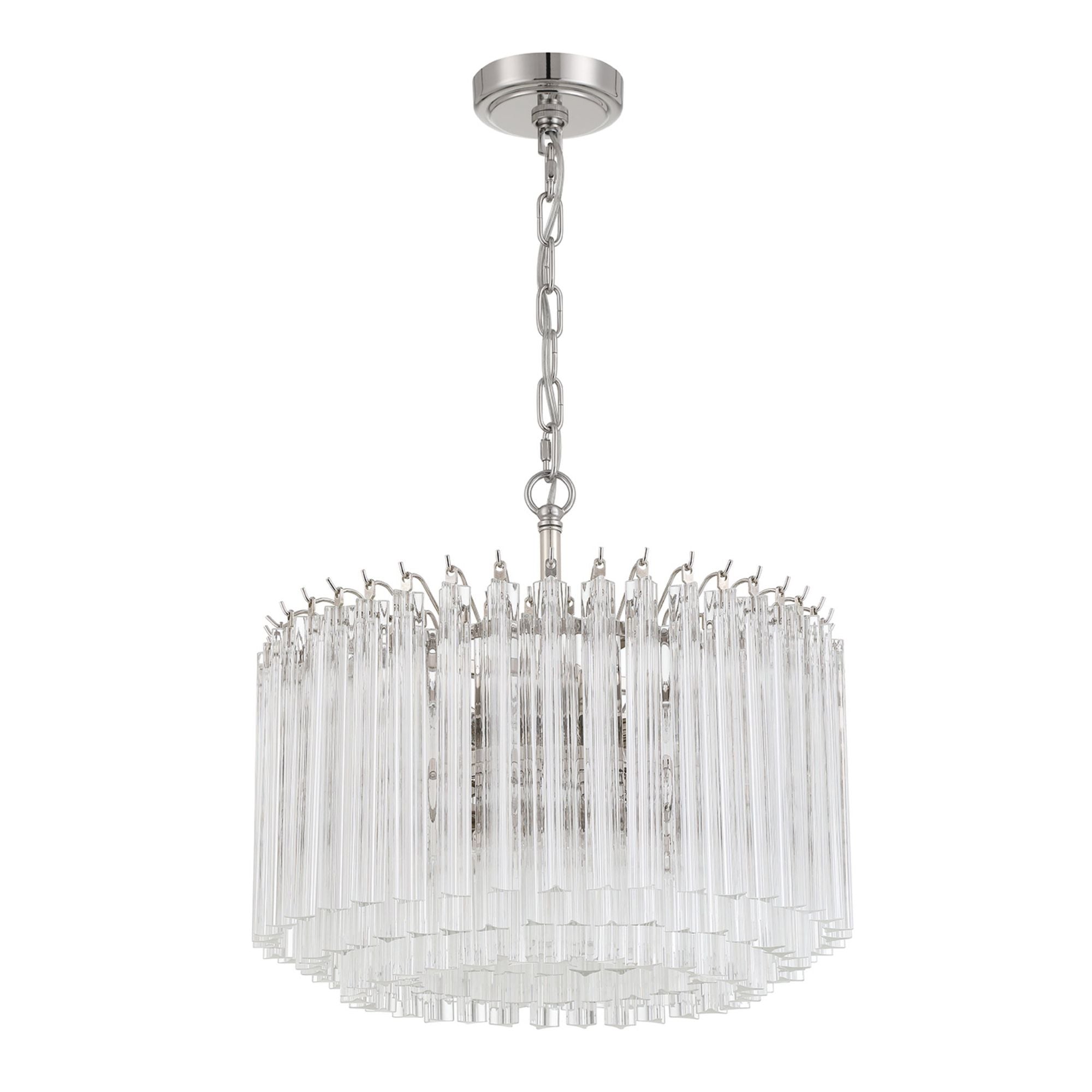 Lofton 18'' Polished Nickel Chandelier Silver 18"W x 17"H x 18"D