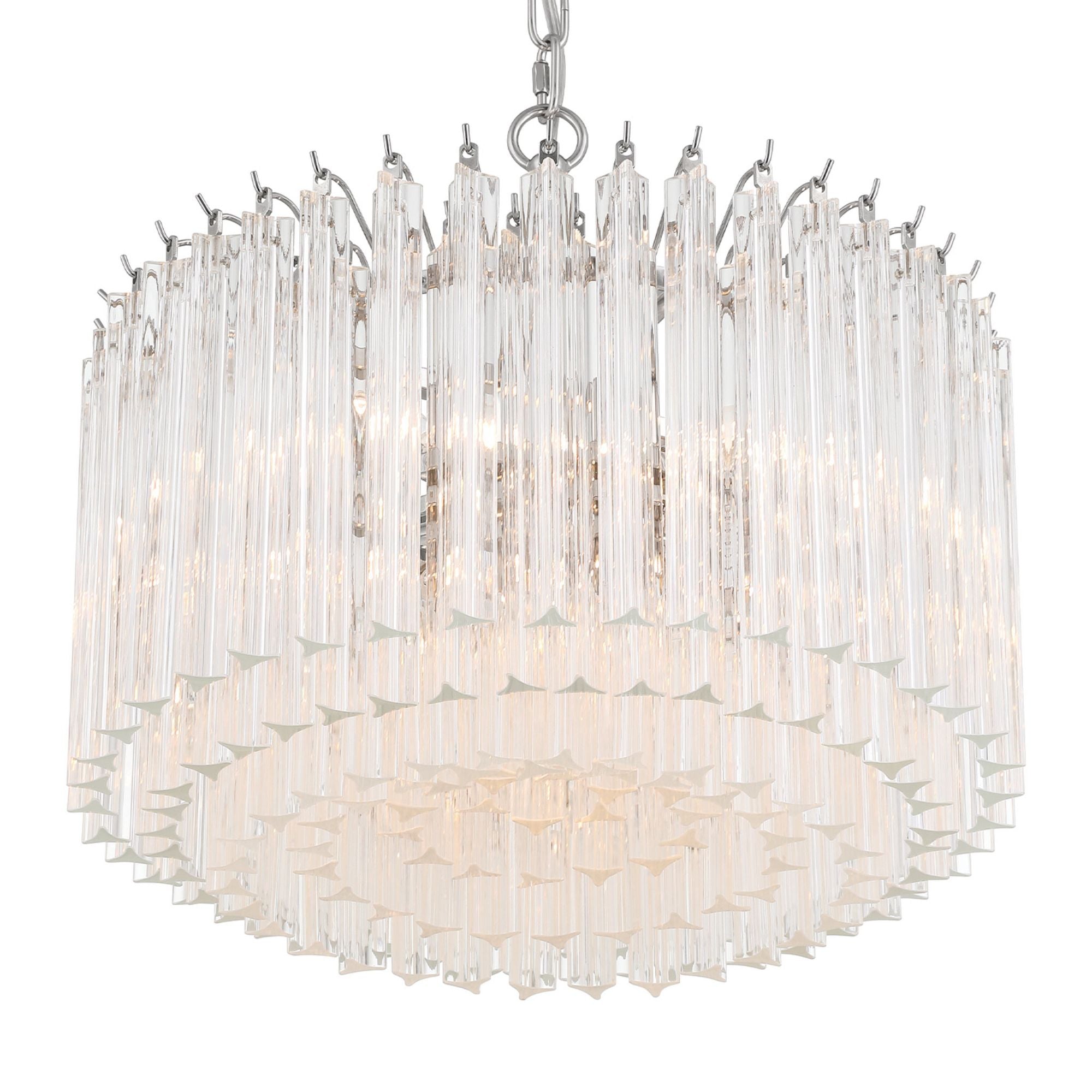 Lofton 18'' Polished Nickel Chandelier Silver 18"W x 17"H x 18"D
