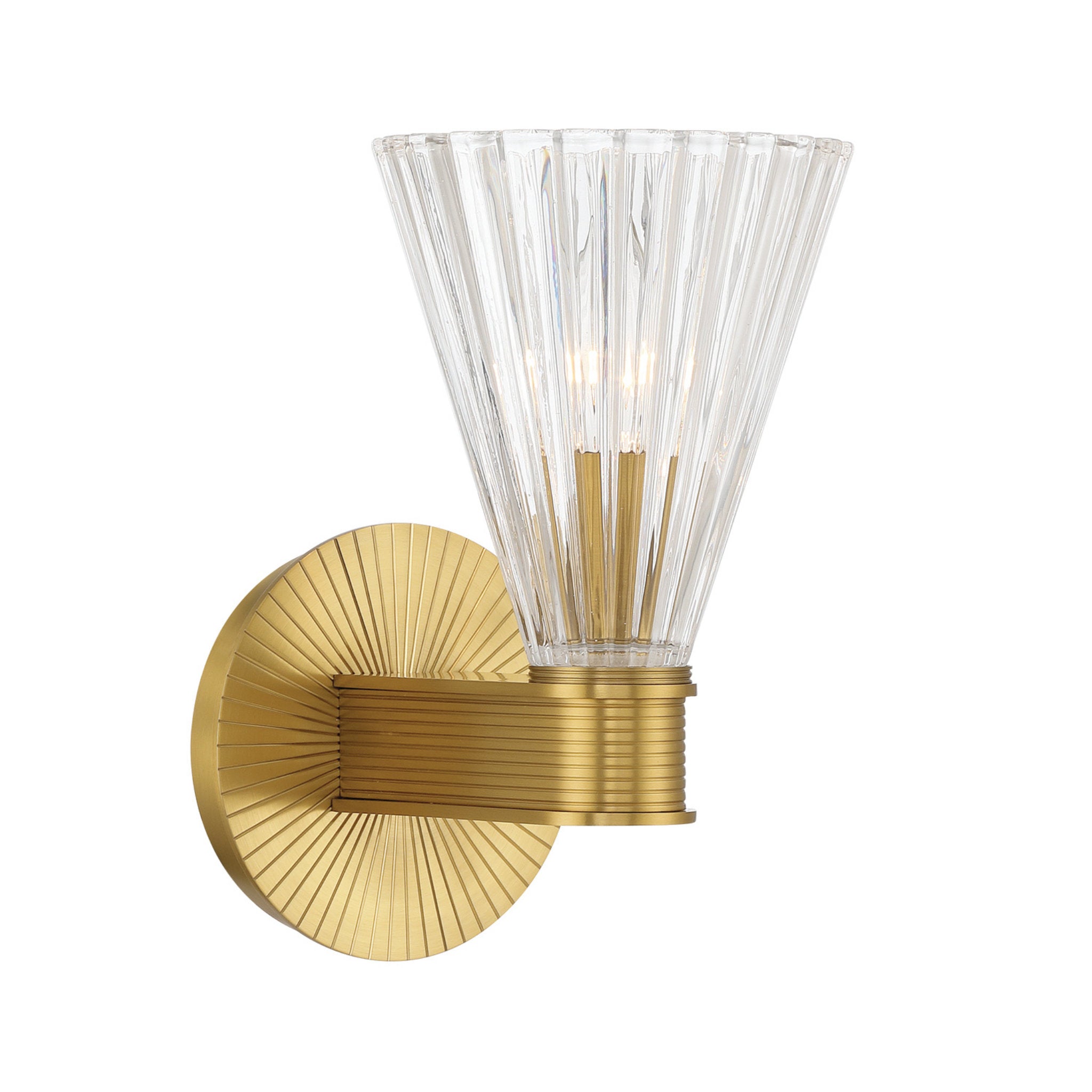 Lotus 5.5'' Luxe Gold Sconce Gold 5.5"W x 9.5"H x 7.5"D