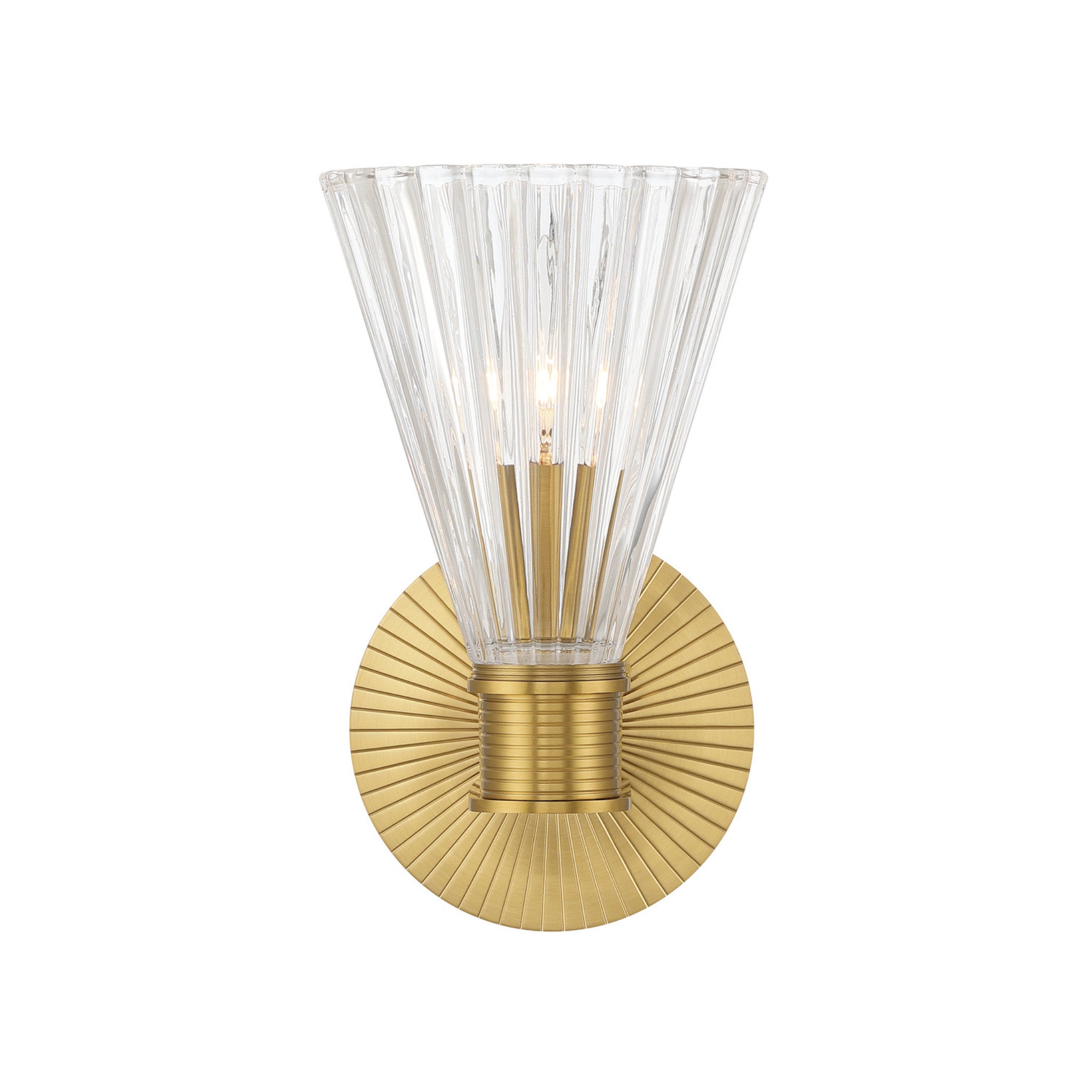 Lotus 5.5'' Luxe Gold Sconce Gold 5.5"W x 9.5"H x 7.5"D