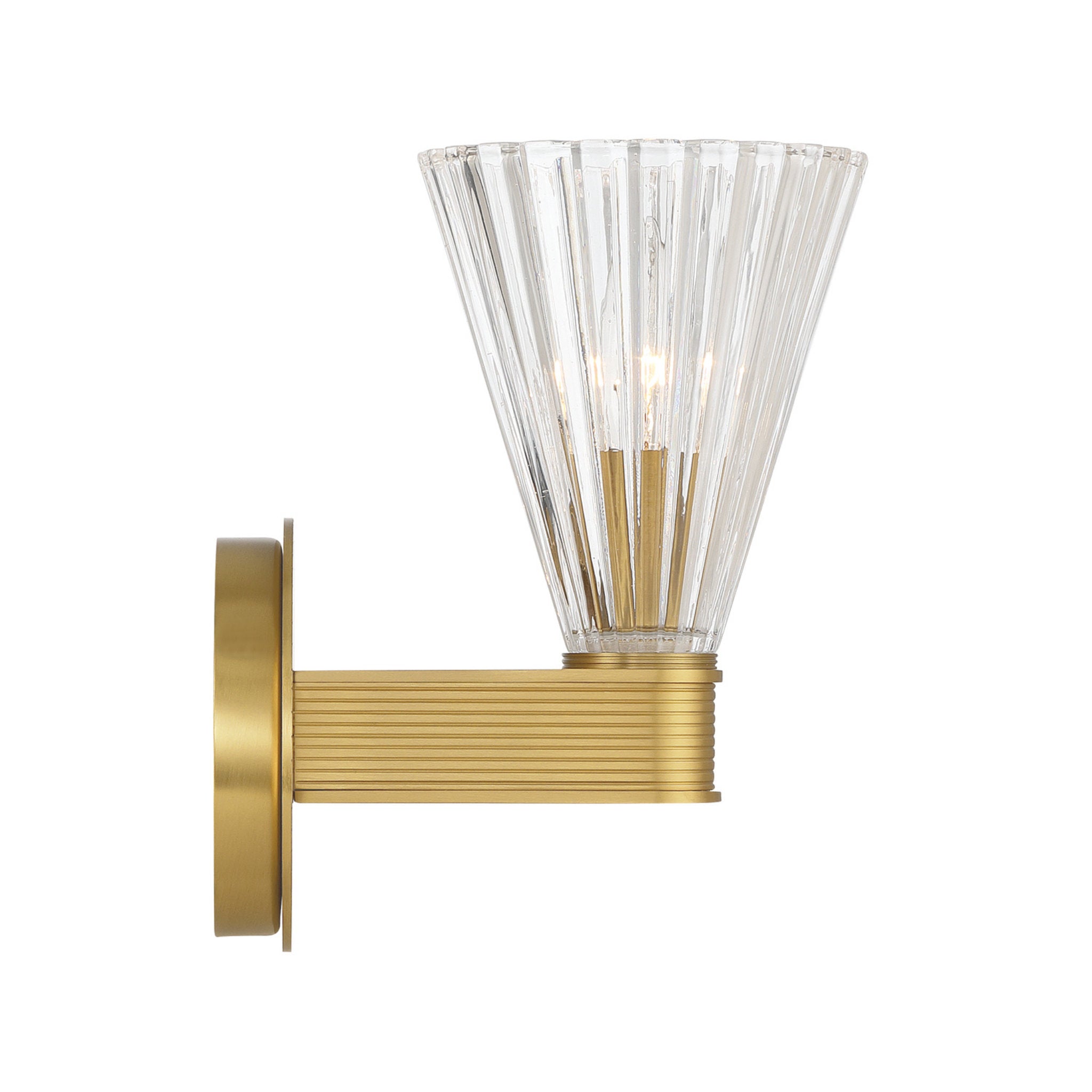 Lotus 5.5'' Luxe Gold Sconce Gold 5.5"W x 9.5"H x 7.5"D