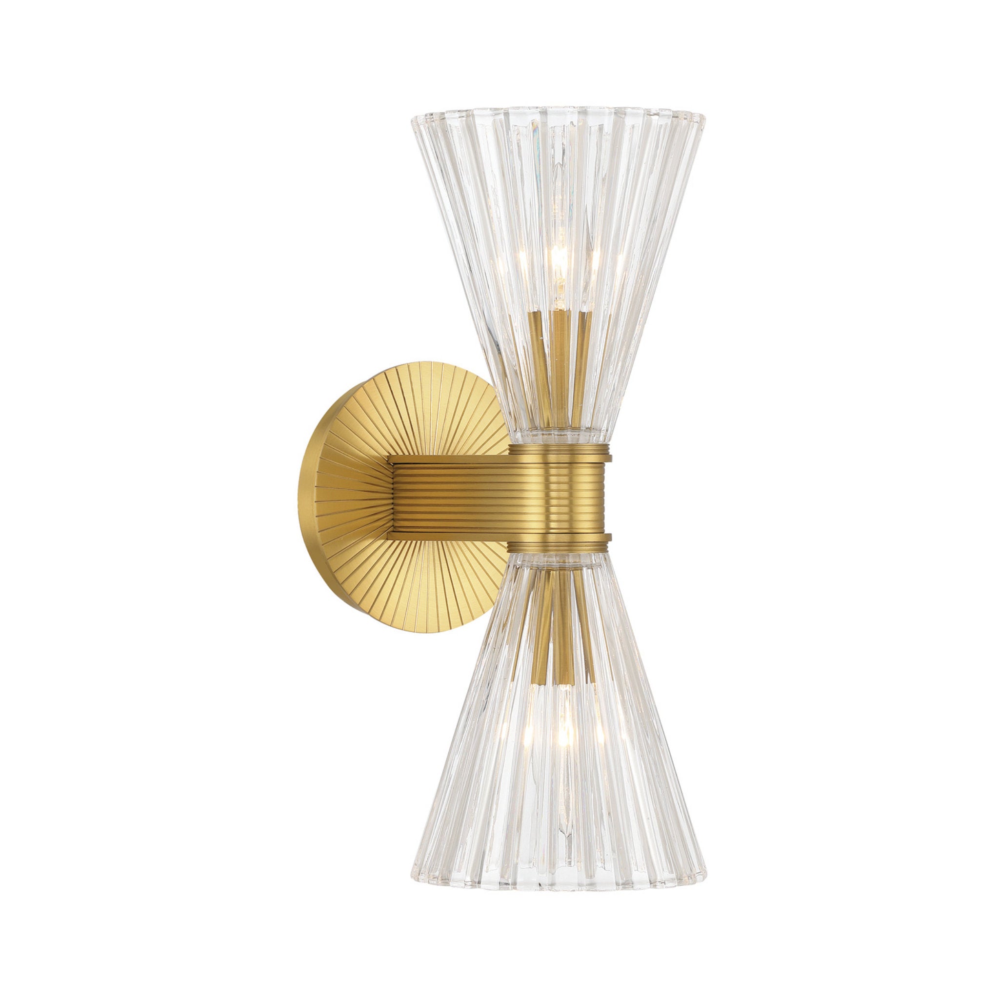 Lotus 5.5'' Luxe Gold Sconce Gold 5.5"W x 13.75"H x 7.5"D