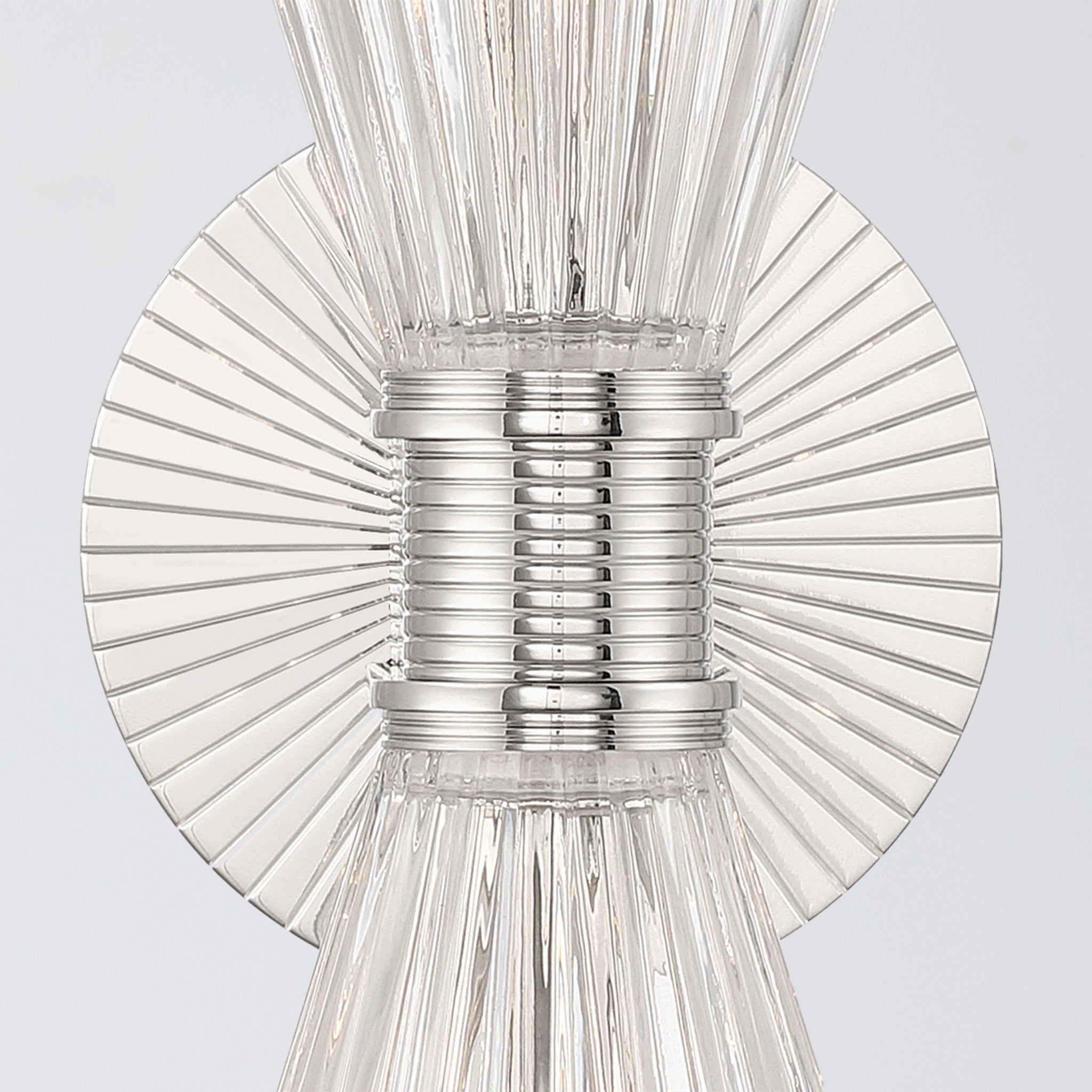 Lotus 5.5'' Polished Nickel Sconce Silver 5.5"W x 13.75"H x 7.5"D