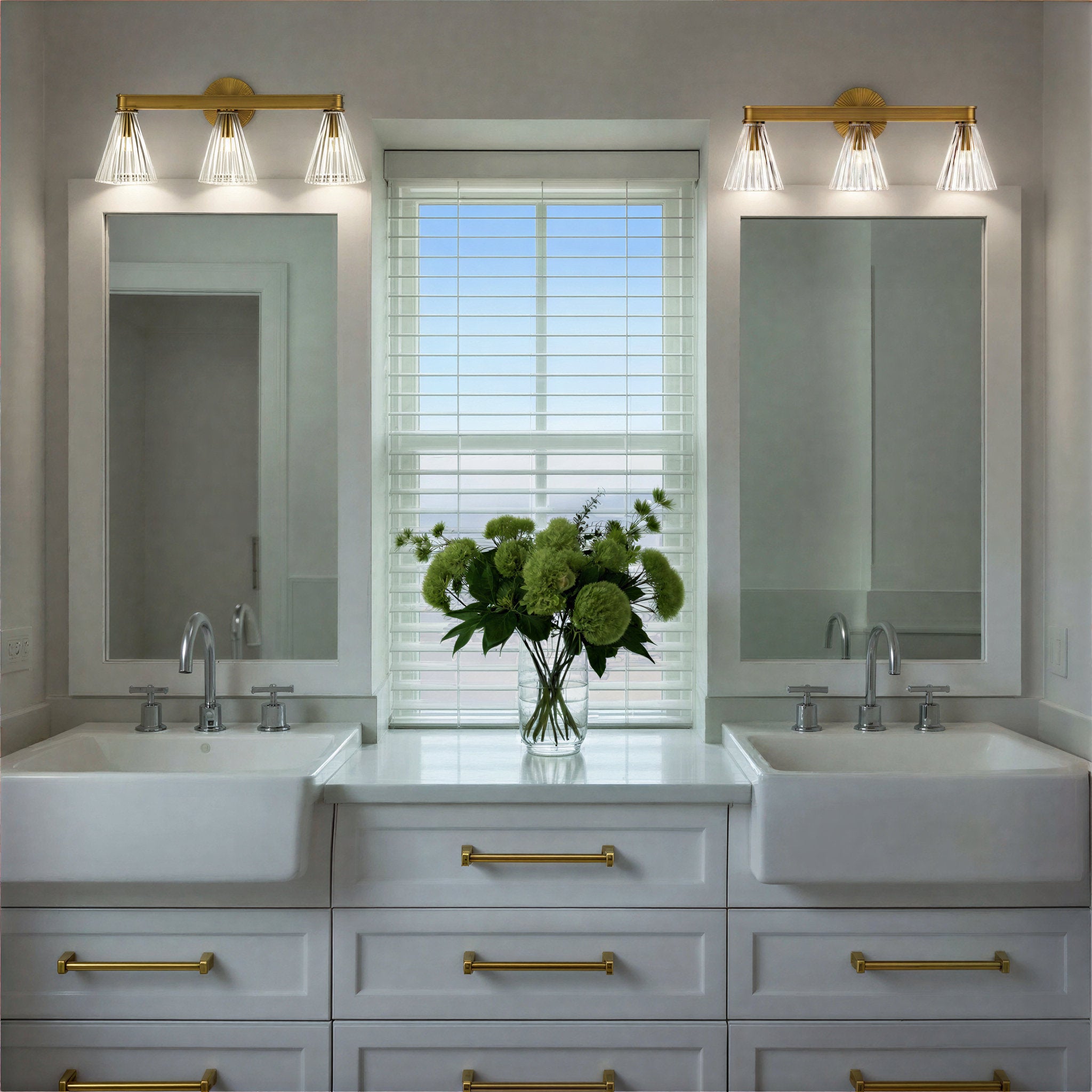 Lotus 23.5'' Luxe Gold Bathroom Vanity Gold 23.5"W x 9.25"H x 6.25"D