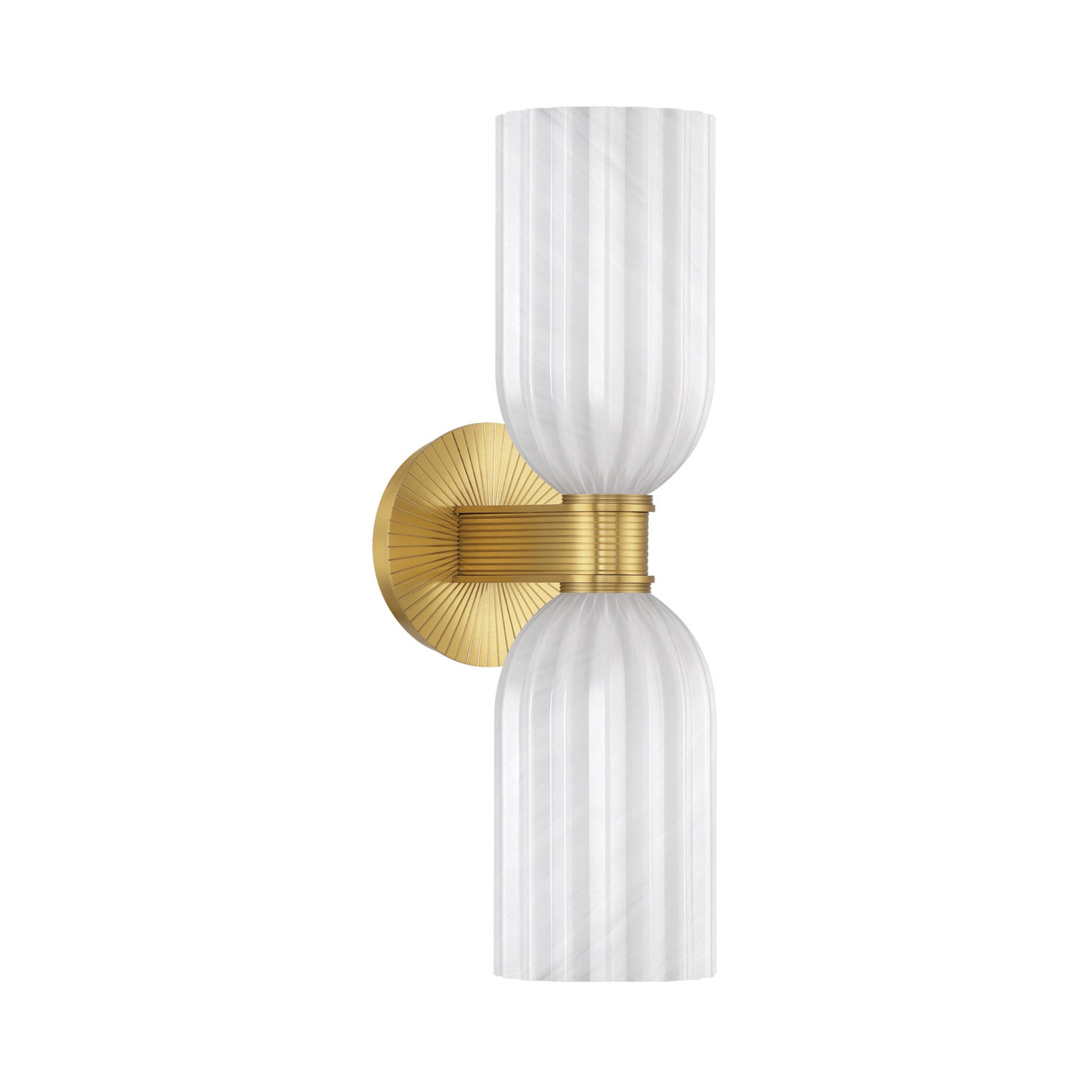 Lotus 5'' Luxe Gold Sconce Gold 5"W x 17"H x 7"D