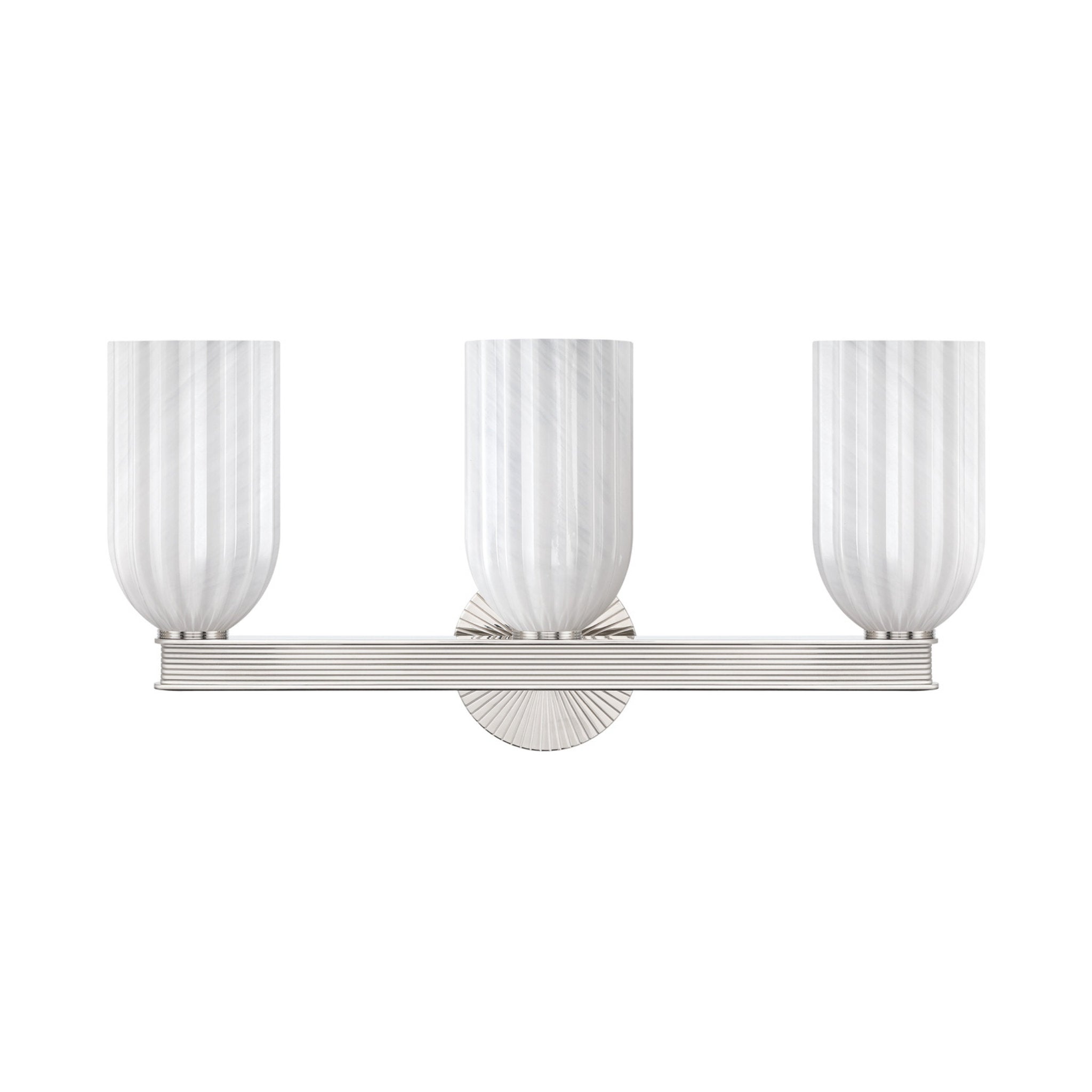 Lotus 22.75'' Polished Nickel Bathroom Vanity Silver 22.75"W x 11"H x 5.75"D