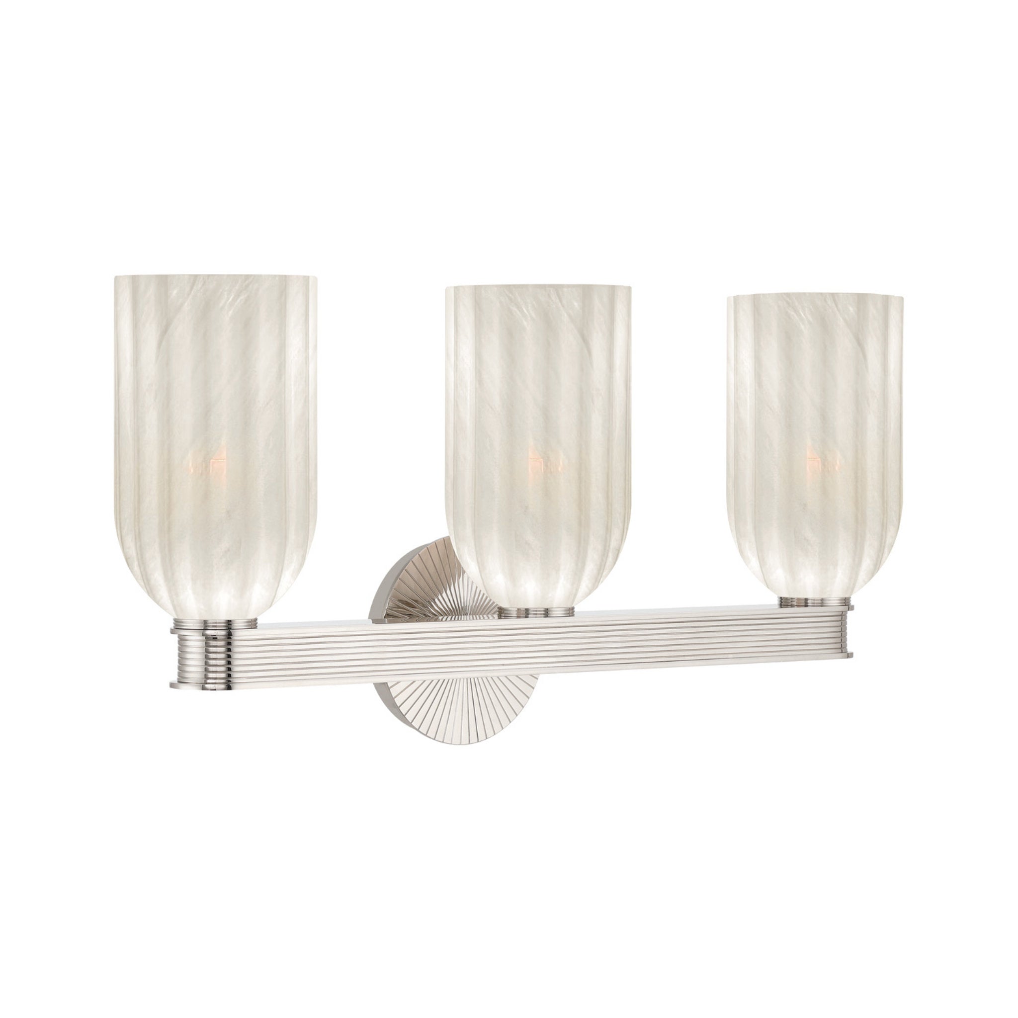Lotus 22.75'' Polished Nickel Bathroom Vanity Silver 22.75"W x 11"H x 5.75"D