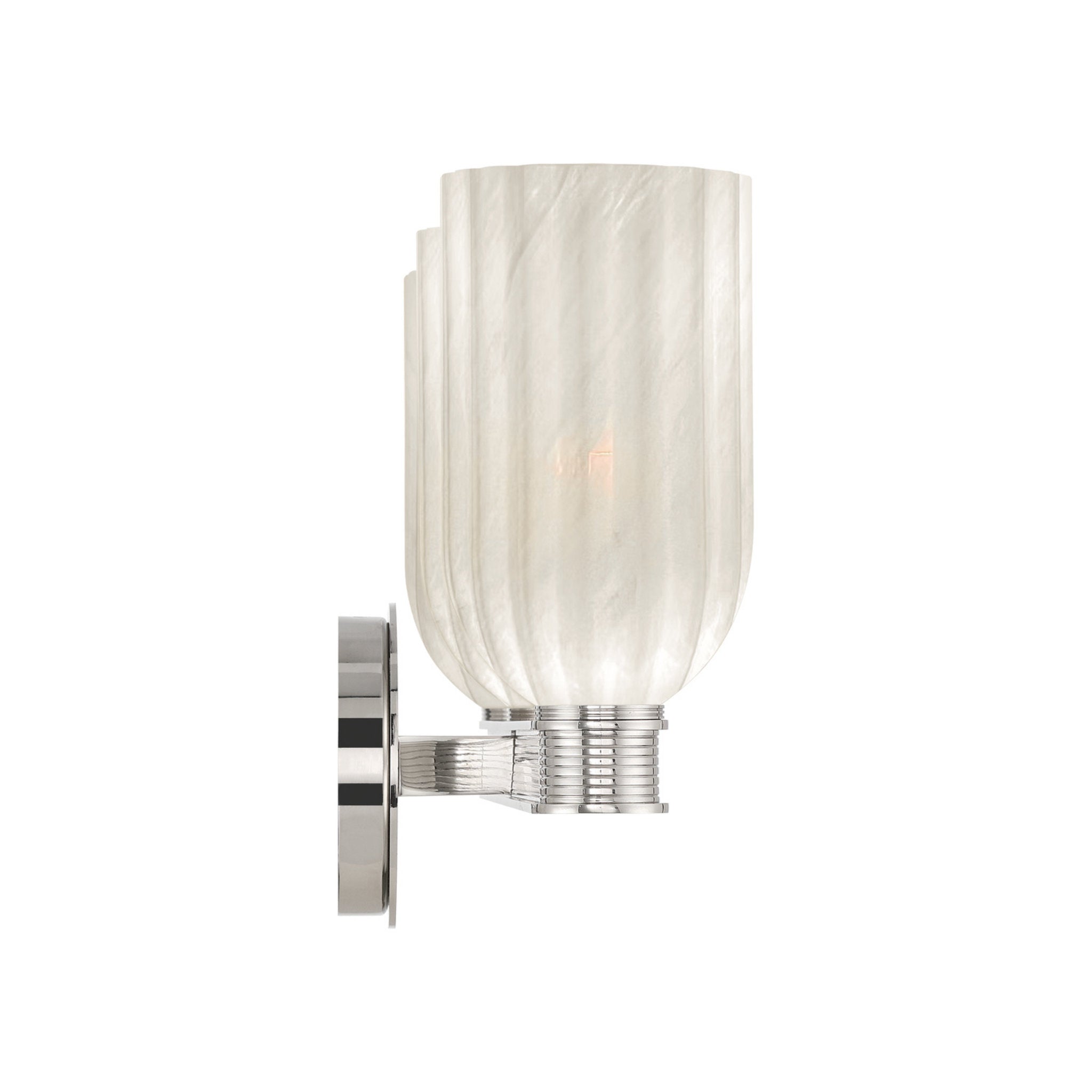 Lotus 22.75'' Polished Nickel Bathroom Vanity Silver 22.75"W x 11"H x 5.75"D