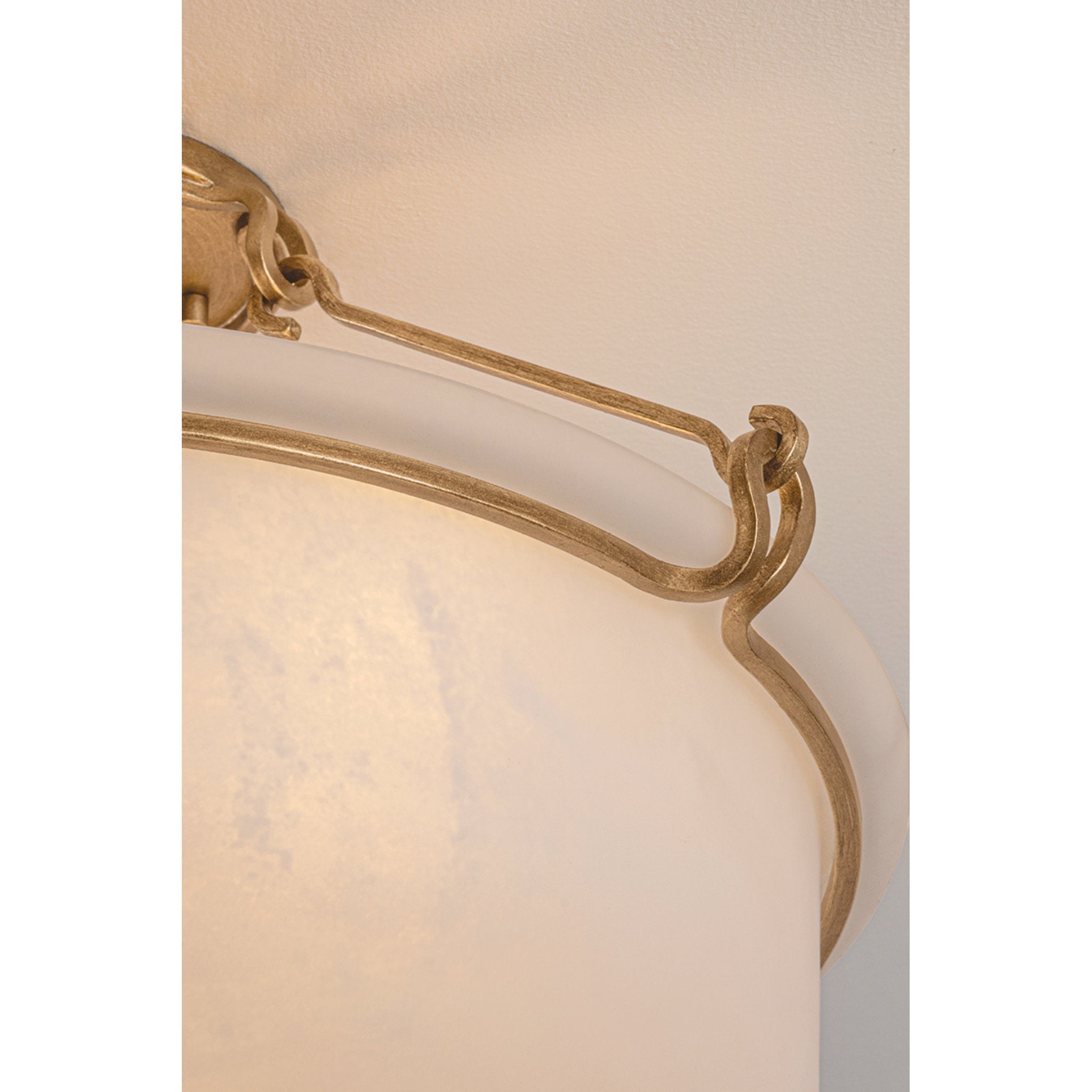 Lowerre 3-Light Semi Flush in Patina Gold Leaf 21.75W x 14.25H