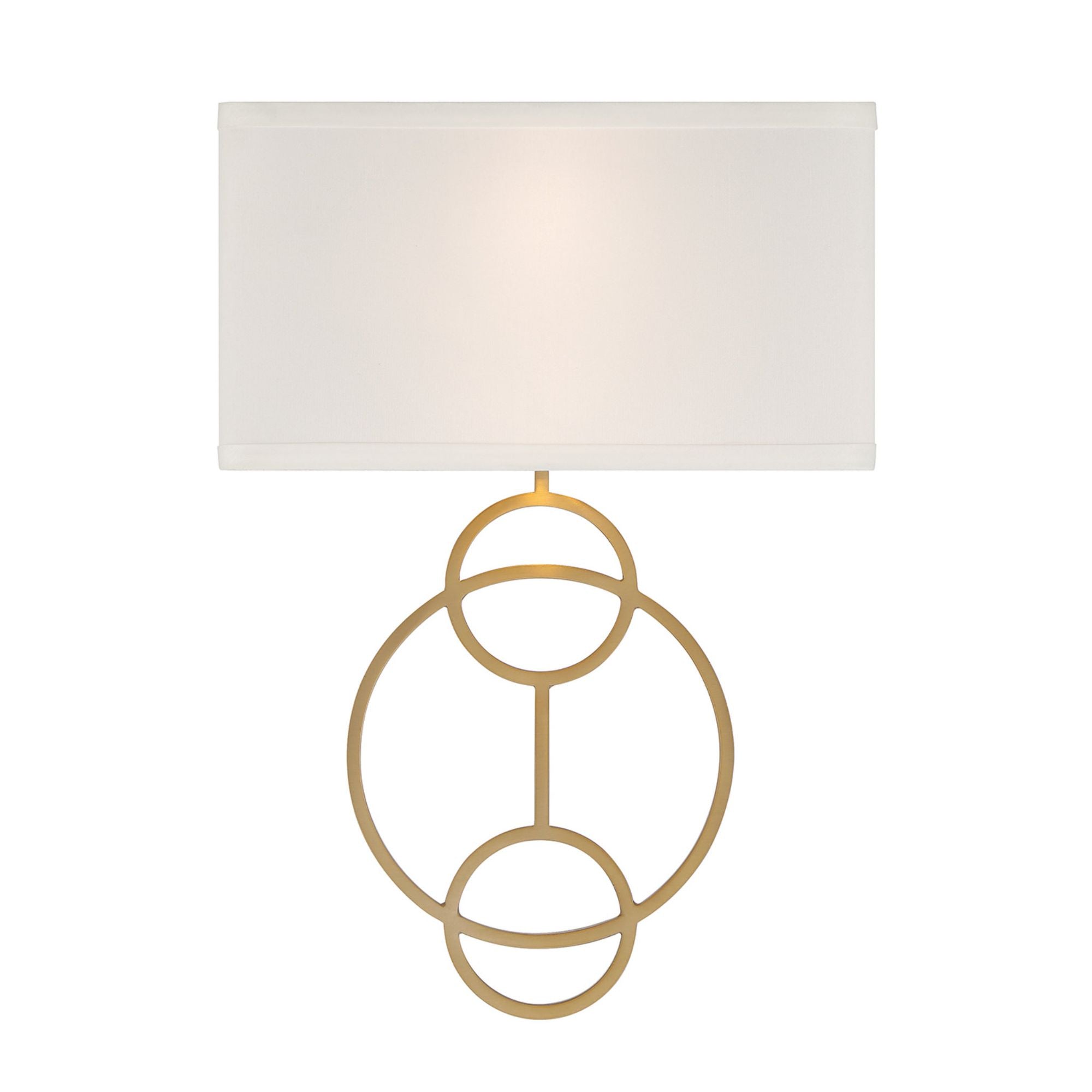 Laurel 10'' Vibrant Gold Sconce White 10"W x 14.25"H x 4"D