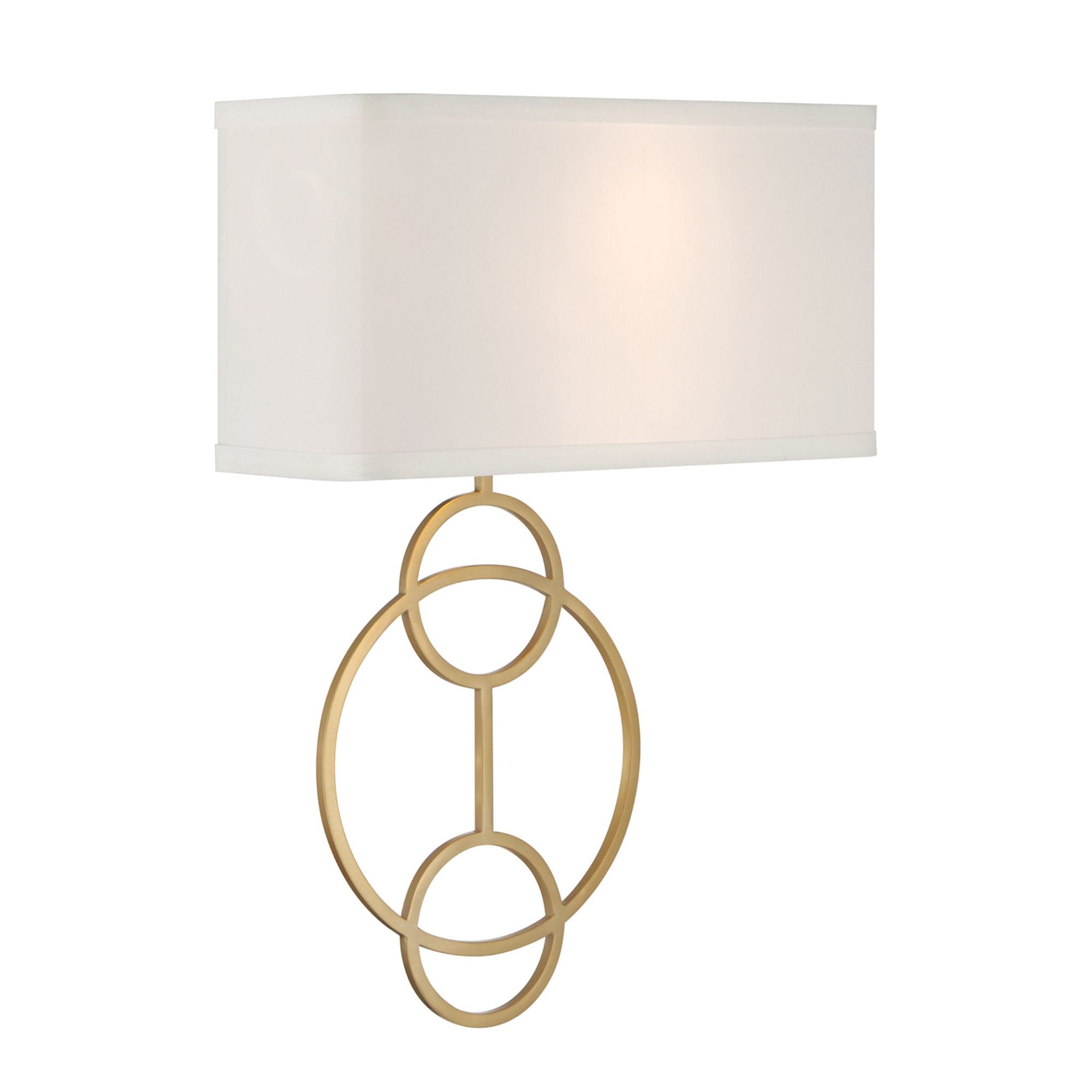 Laurel 10'' Vibrant Gold Sconce White 10"W x 14.25"H x 4"D