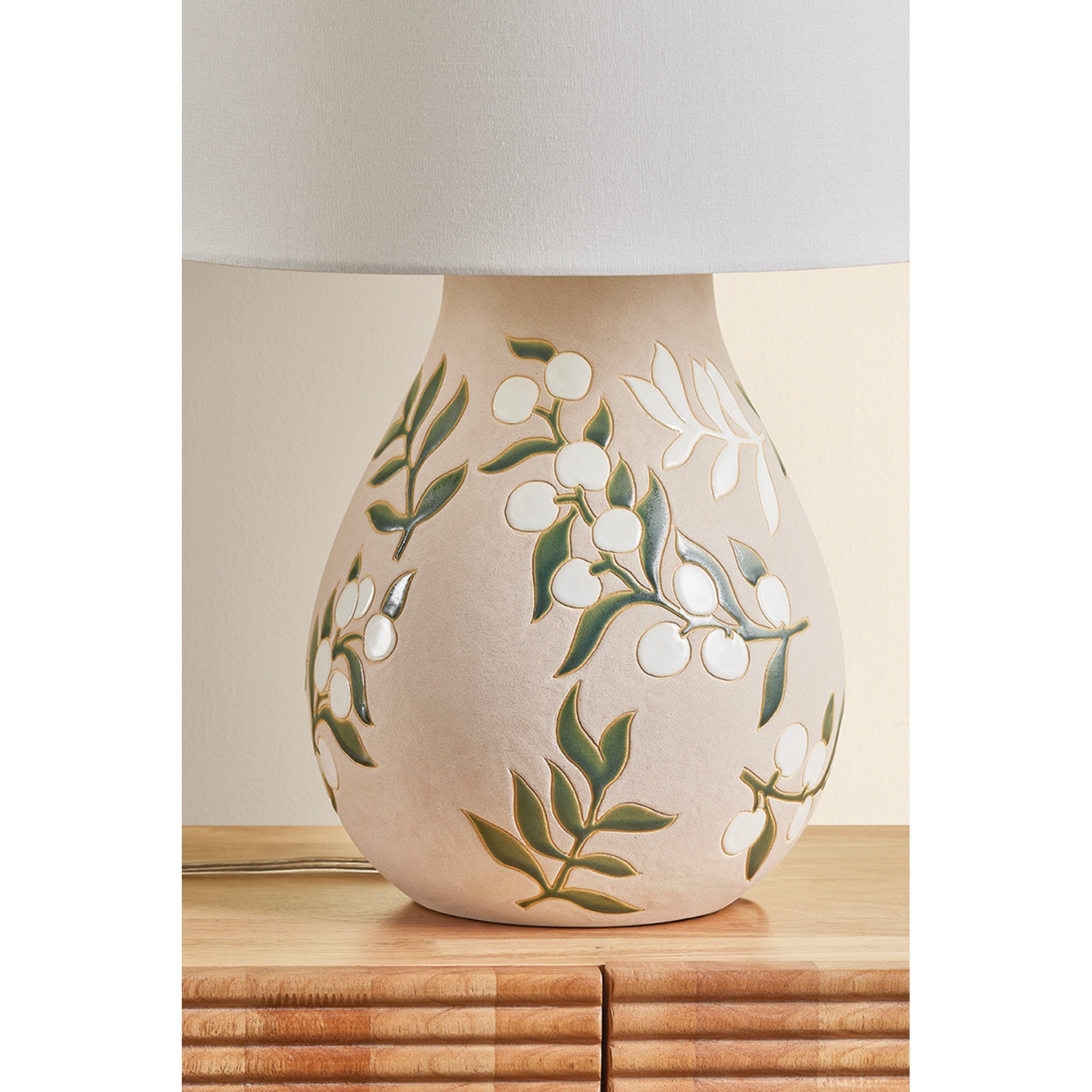 Maeve 1-Light Table Lamp in Aged Brass 16W x 20.25H