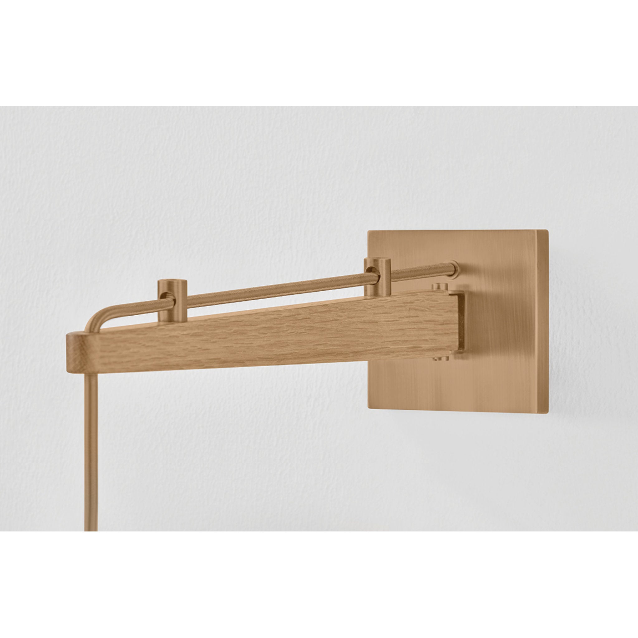 Mailo 1-Light Wall Sconce in Patina Brass 12W x 12H