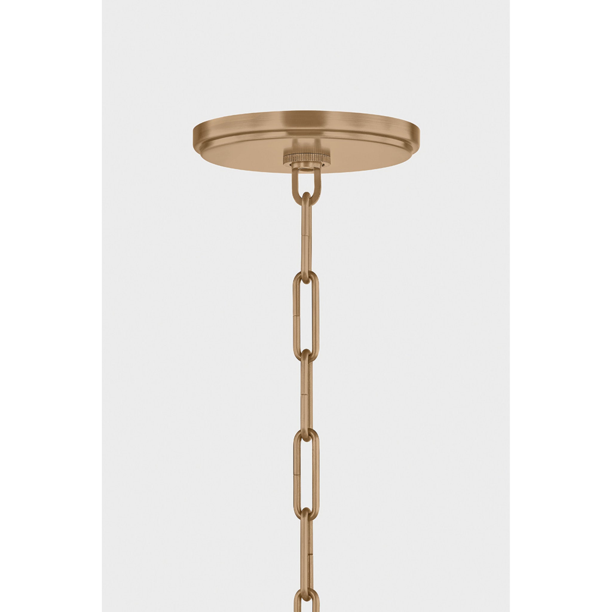 Mailo 5-Light Chandelier in Patina Brass 65W x 13H