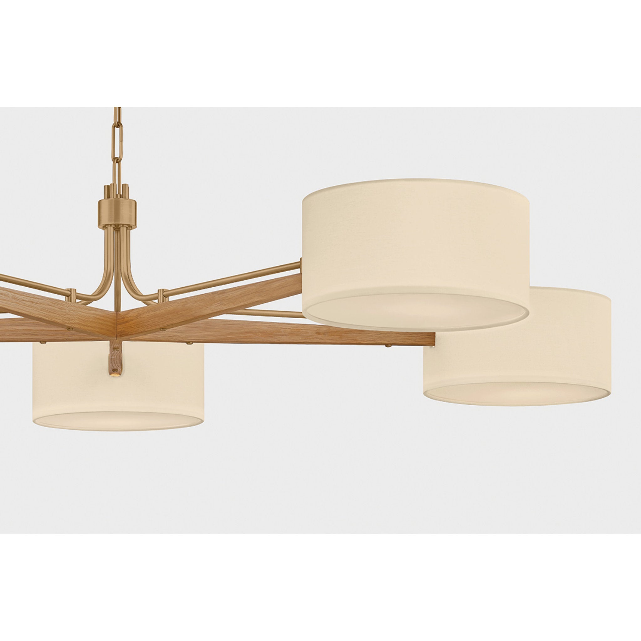 Mailo 5-Light Chandelier in Patina Brass 65W x 13H