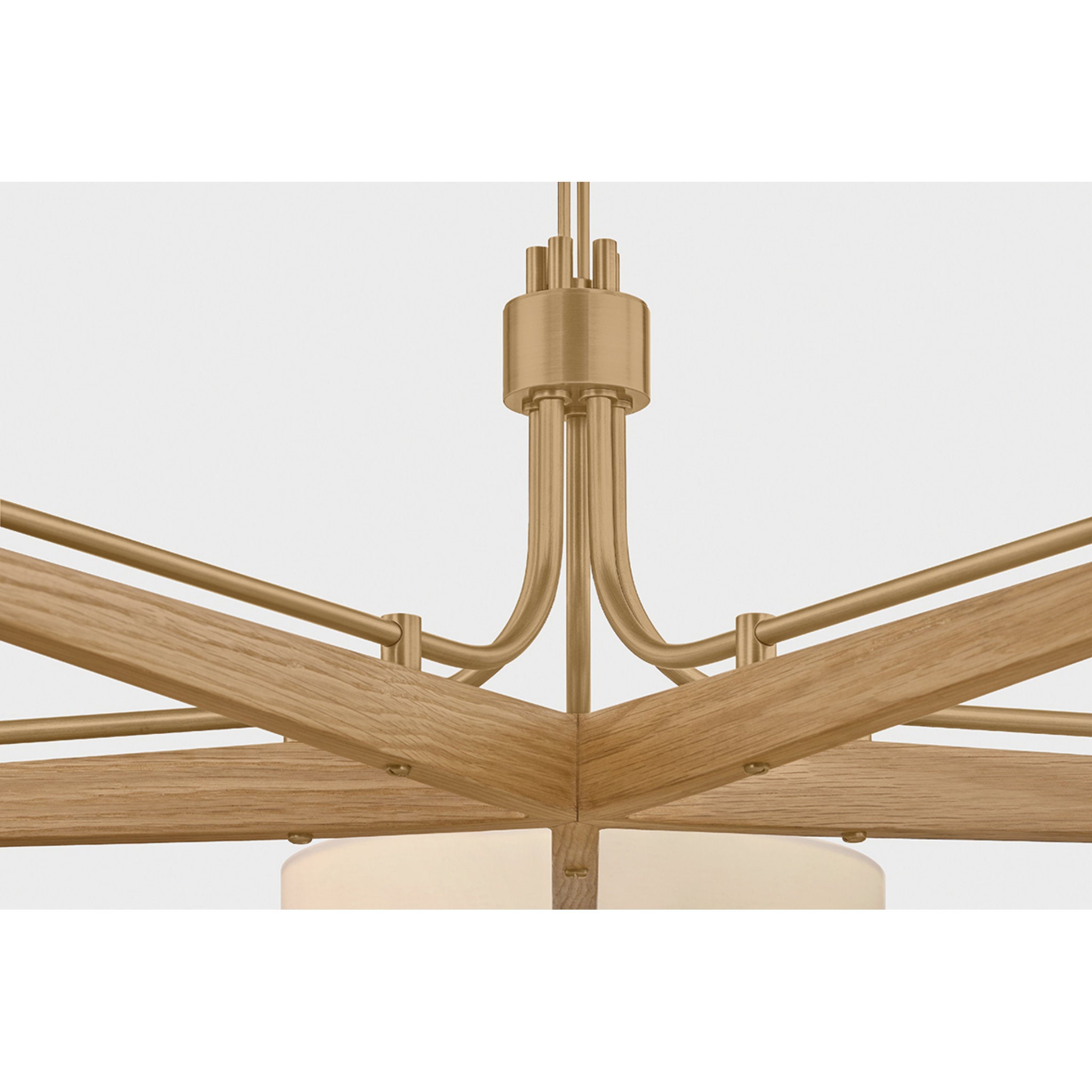 Mailo 5-Light Chandelier in Patina Brass 65W x 13H