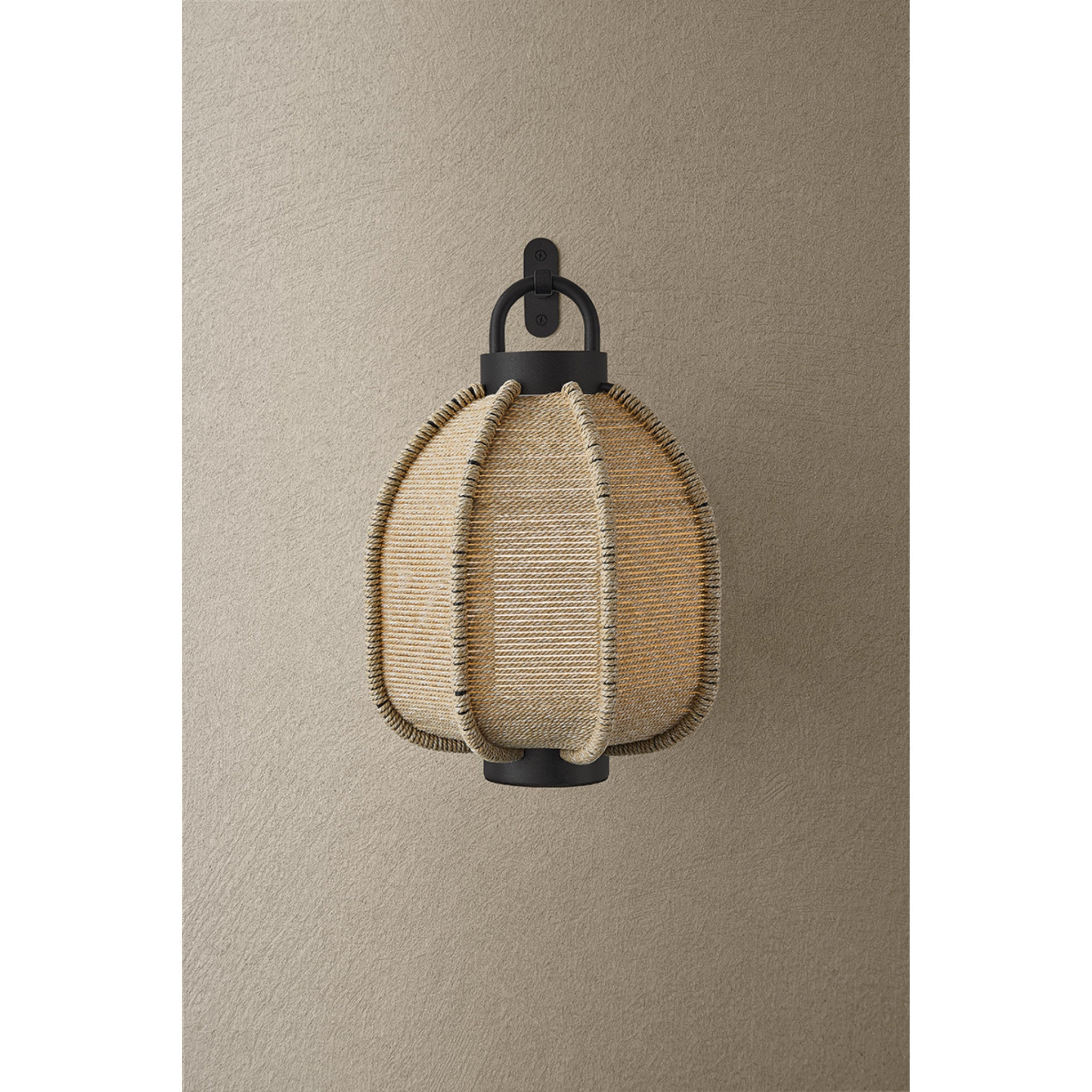 Maltby 1-Light Exterior Wall Sconce in Texture Black 1W x 2.75H