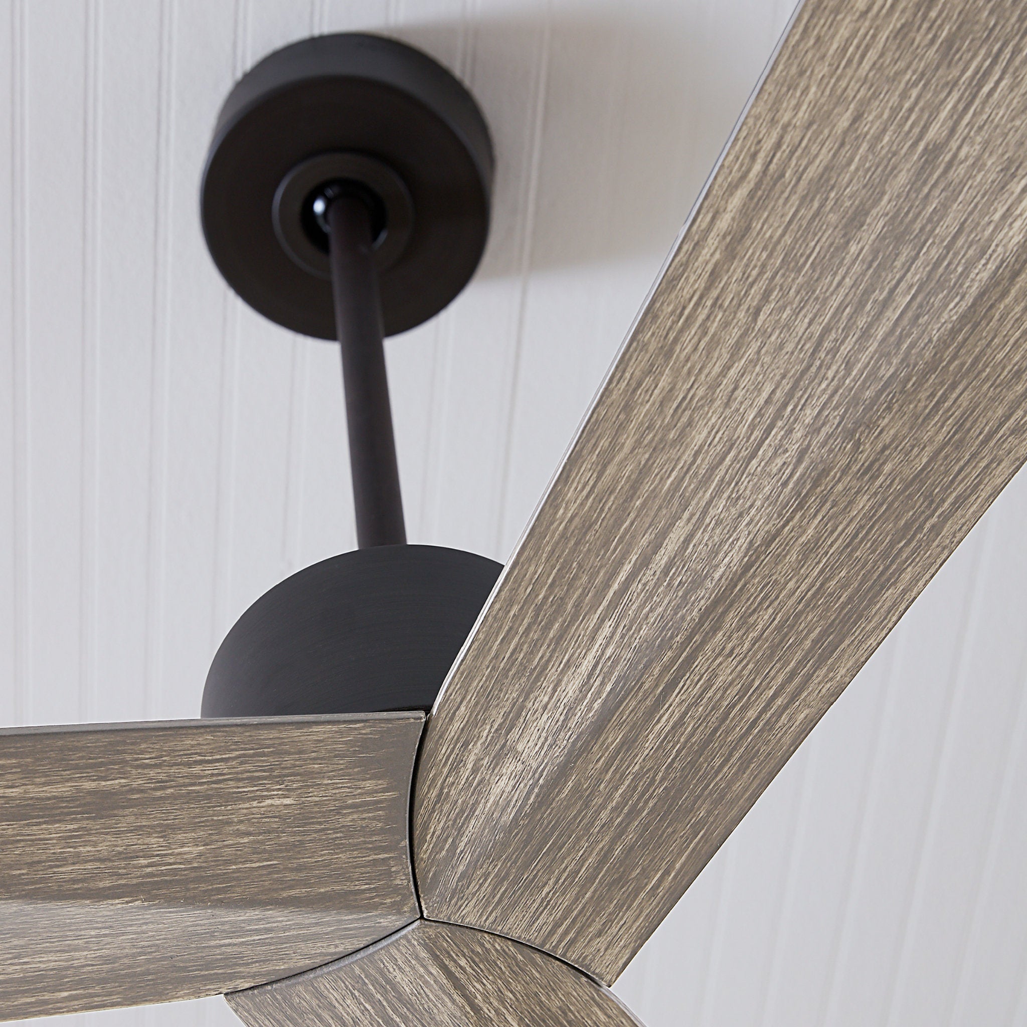 Sean Lavin Adler 60" Ceiling Fan  in Aged Pewter  w/ Light Grey Weathered Oak Blade D:60'' H:12 1/2''