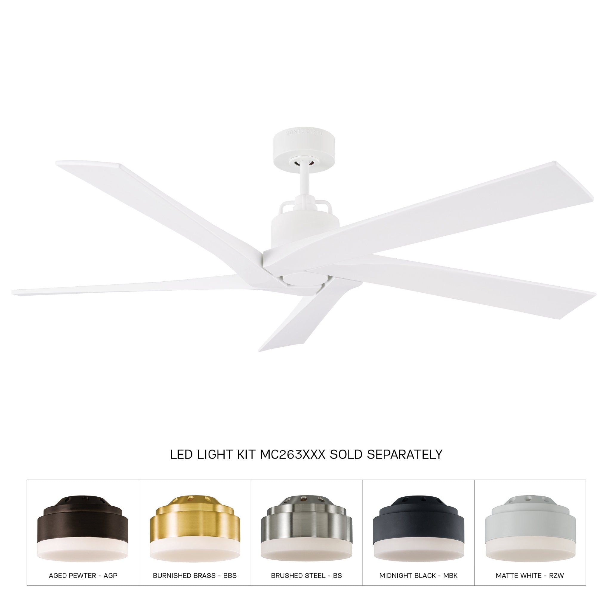 Sean Lavin Aspen 56" Ceiling Fan  in Matte White  w/ Matte White Blade D:56'' H:13 3/32''