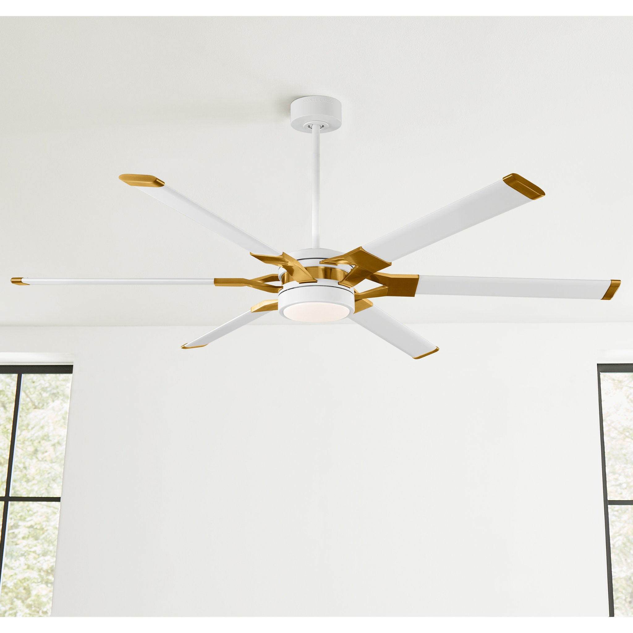 Sean Lavin Loft 62" LED Ceiling Fan  in Matte White  w/ Matte White Blade D:62'' H:13''