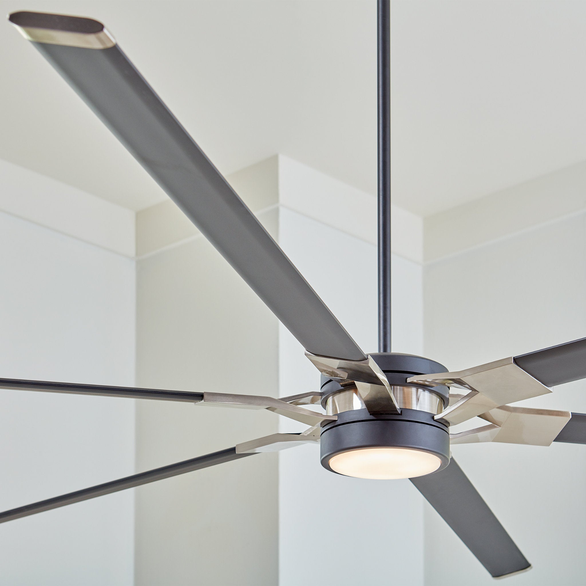Sean Lavin Loft 96" LED Ceiling Fan  in Midnight Black  w/ Midnight Black Blade D:96'' H:13''