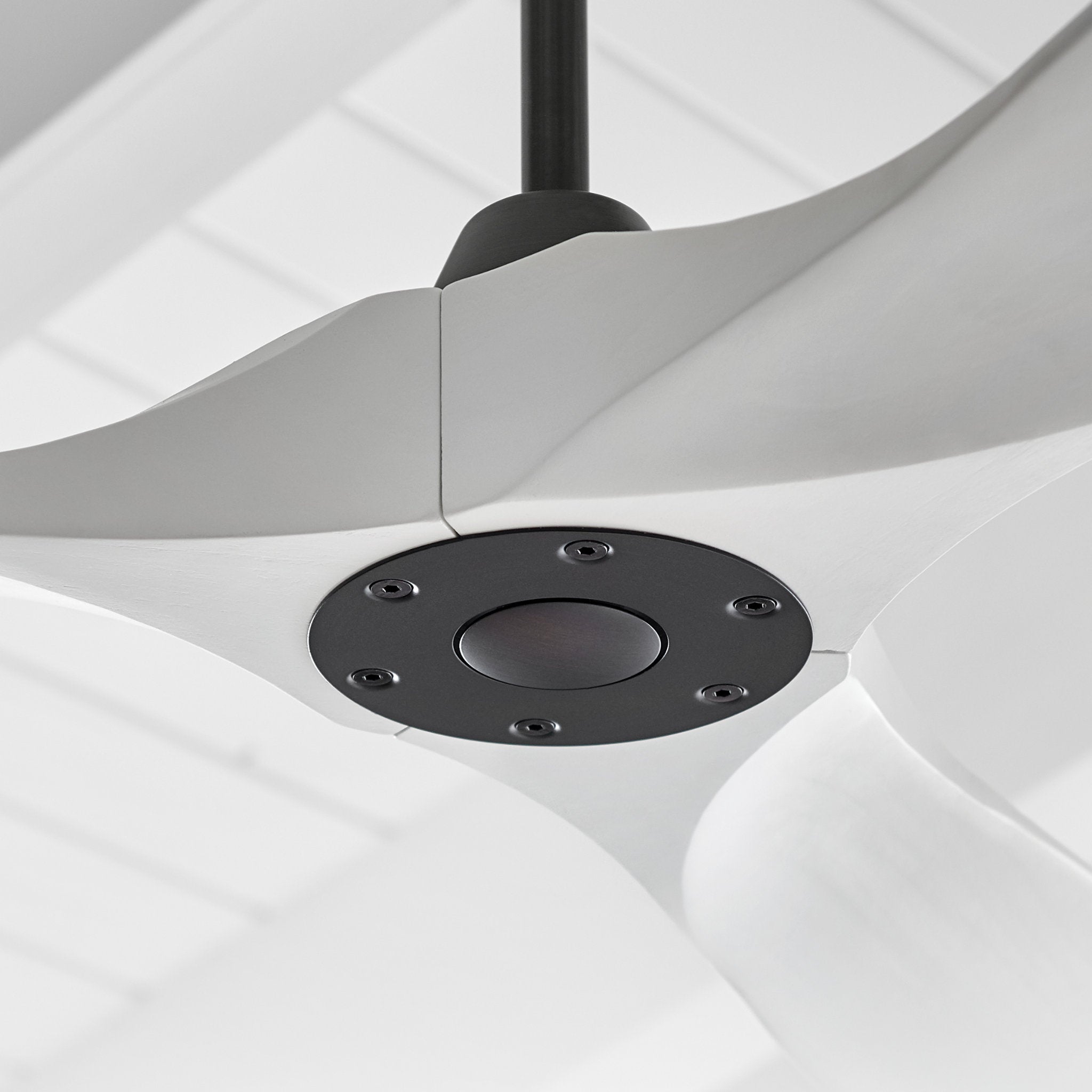 Maverick 60" LED Ceiling Fan  in Matte White  w/ Matte White Blade D:60'' H:13 13/16''