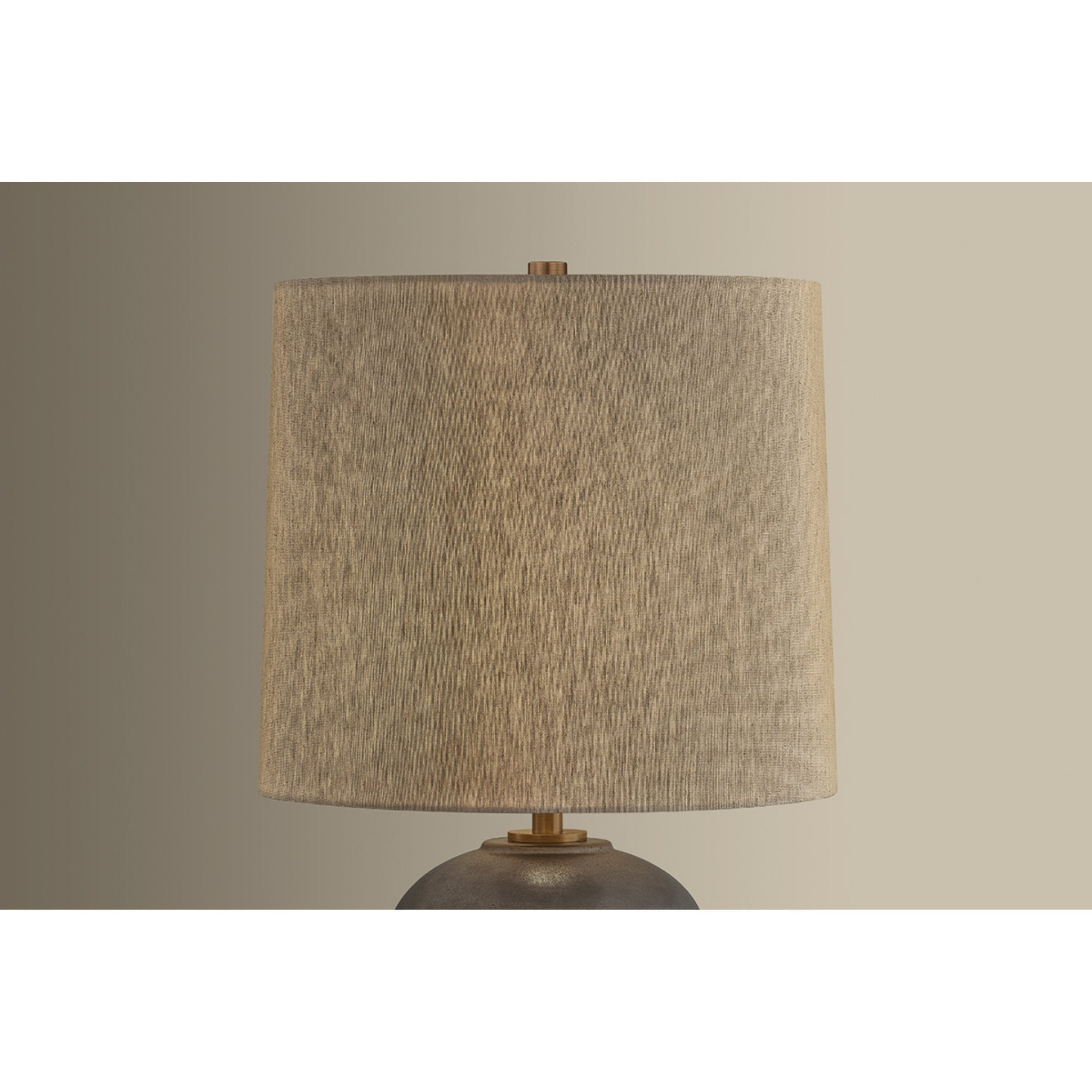 McAlpine 1-Light Table Lamp in Patina Brass 14W x 27.5H