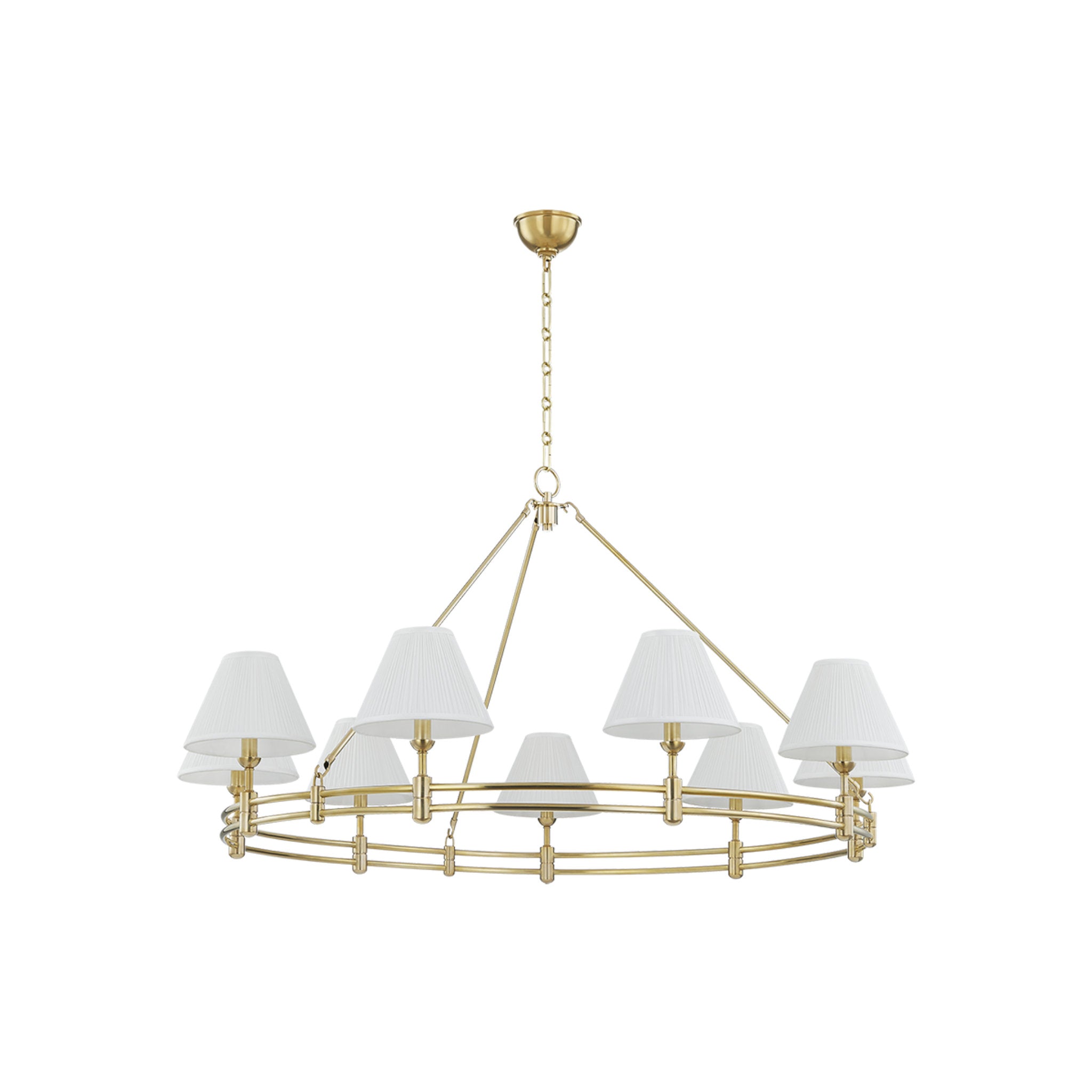 Howard 9-Light Chandelier in Aged Brass by Mark D. Sikes 50W x 26H (MDS1801-AGB)