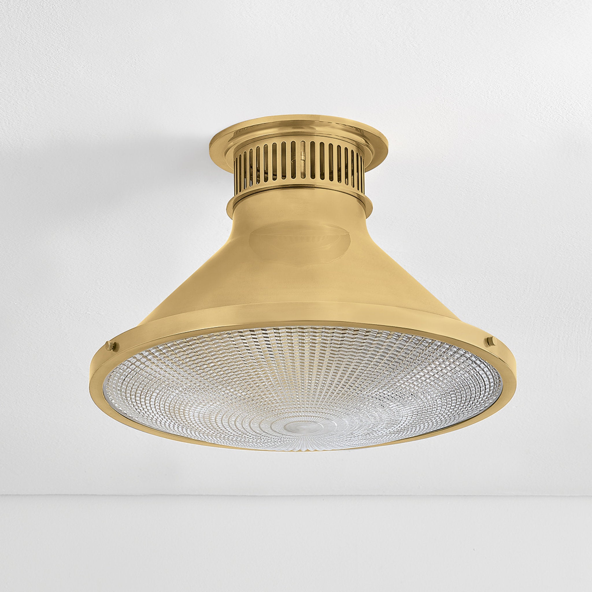 Highclere 1-Light Flush Mount in Aged Brass by Mark D. Sikes 17.75W x 12.25H (MDS2403-AGB)