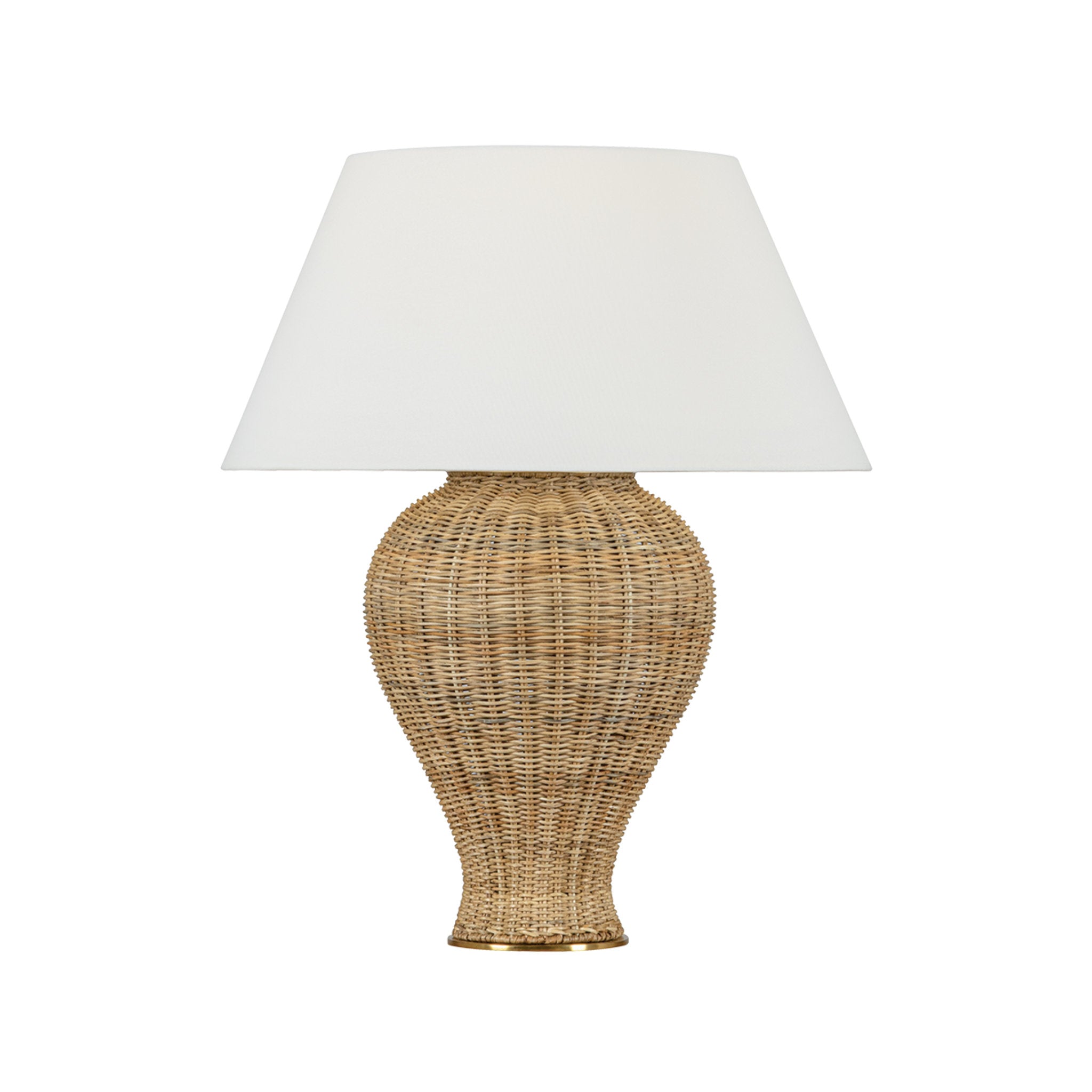 Chatsworth 1-Light Table Lamp in Aged Brass by Mark D. Sikes 24W x