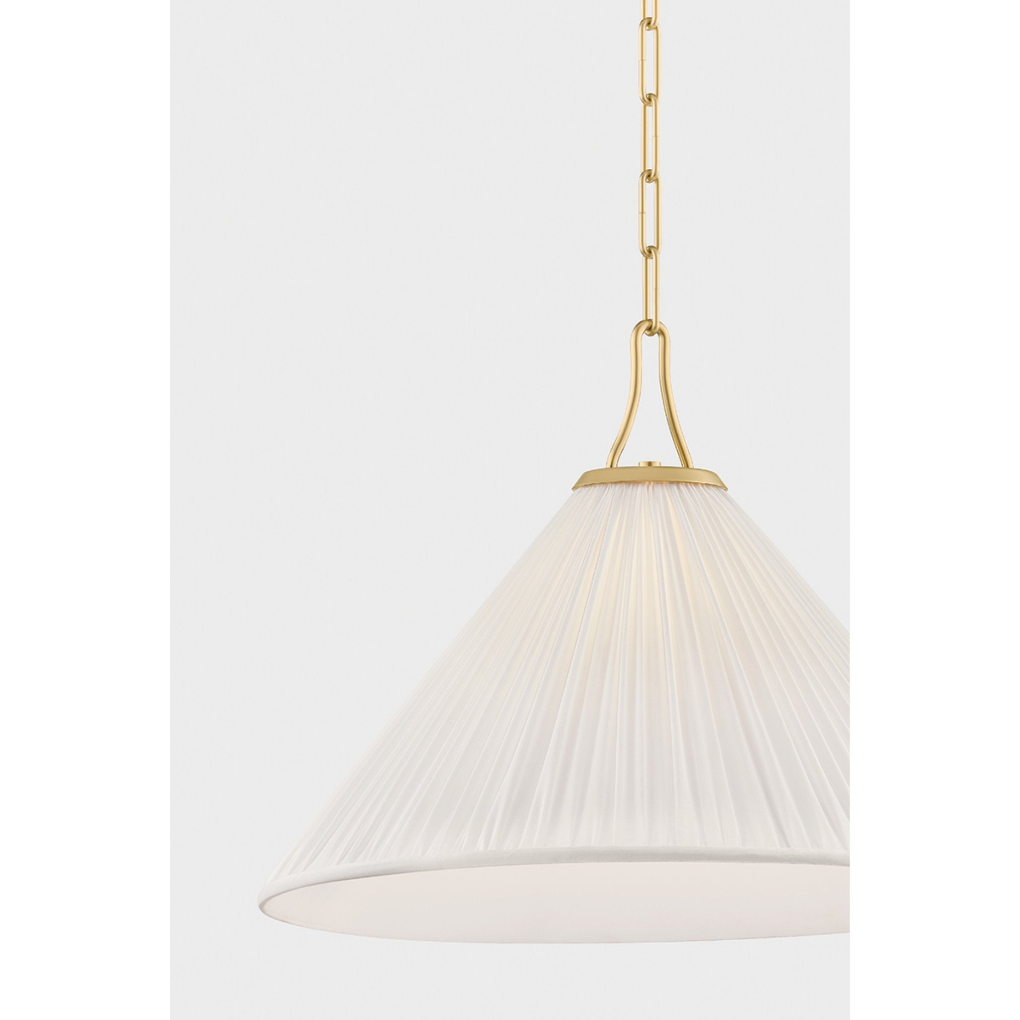 Merida 1-Light Pendant in Aged Brass 22W x 16.5H