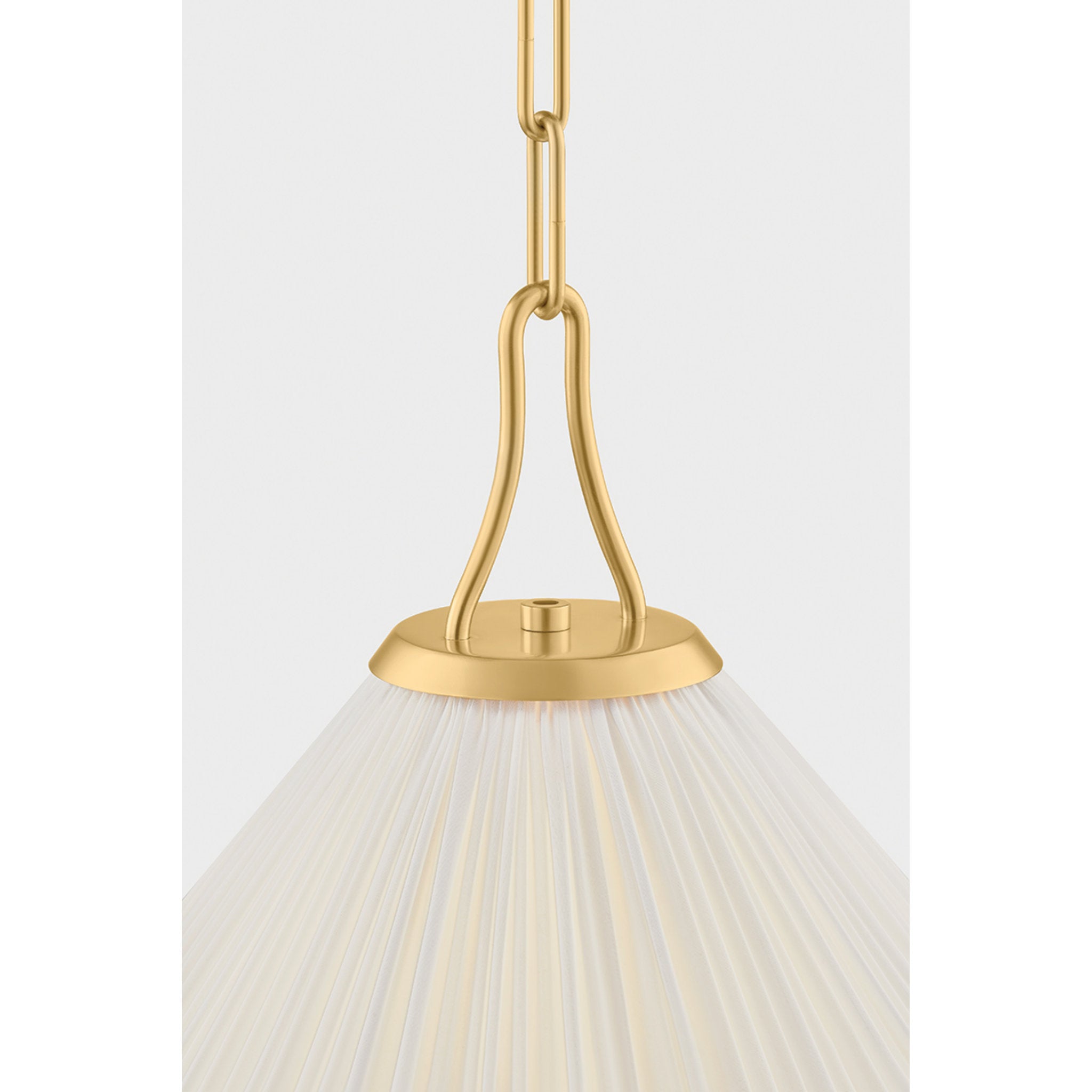 Merida 1-Light Pendant in Aged Brass 22W x 16.5H