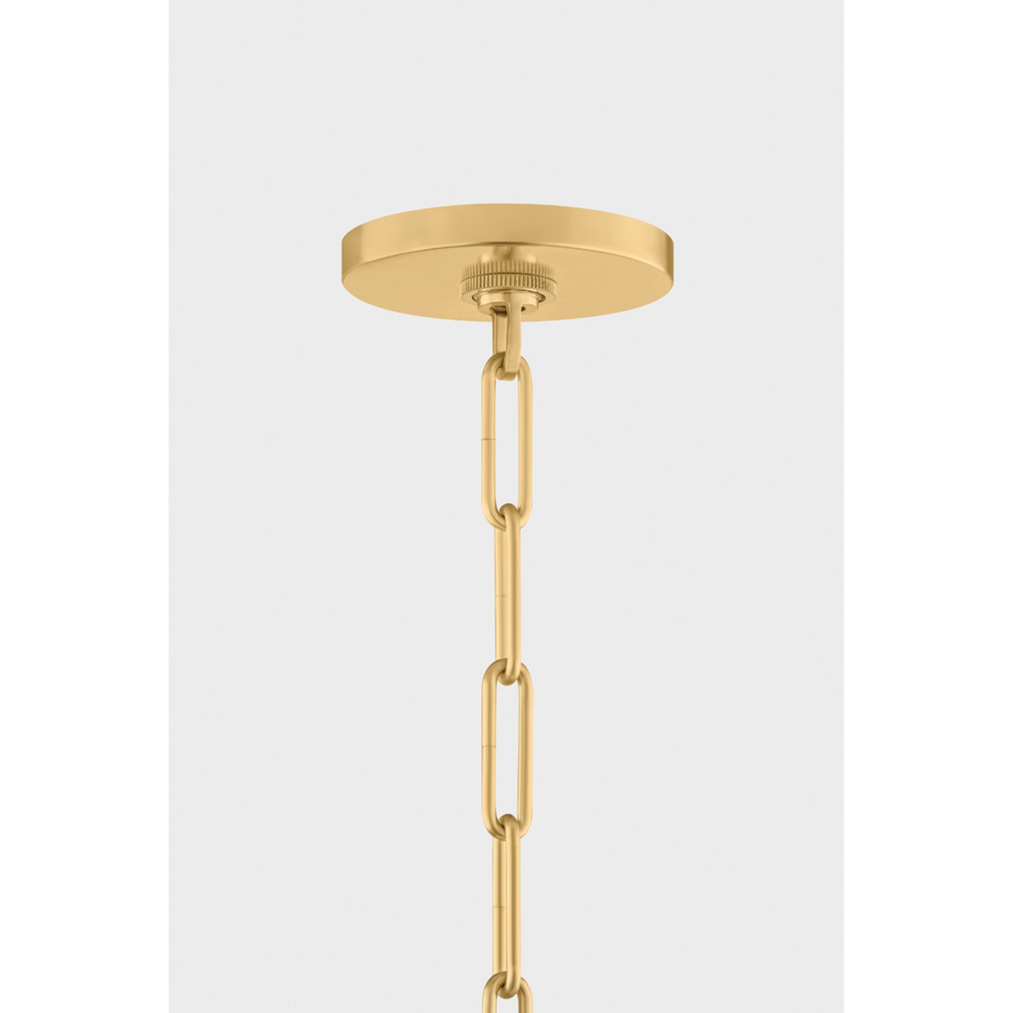 Merida 1-Light Pendant in Aged Brass 16W x 11.5H