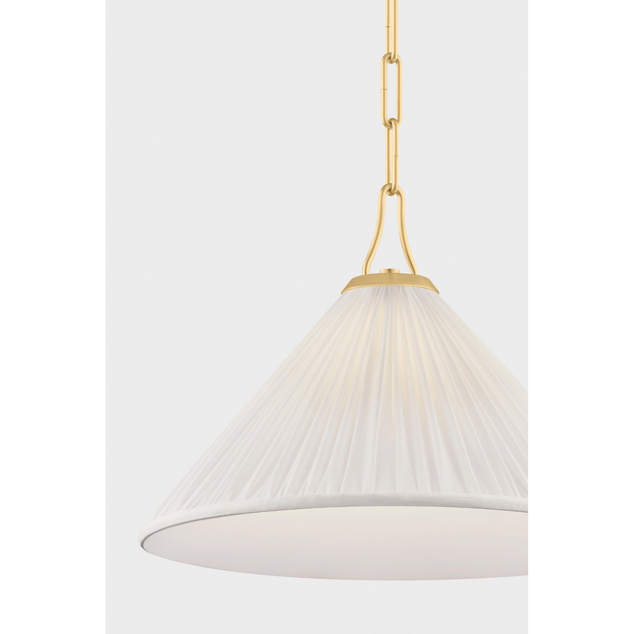 Merida 1-Light Pendant in Aged Brass 16W x 11.5H