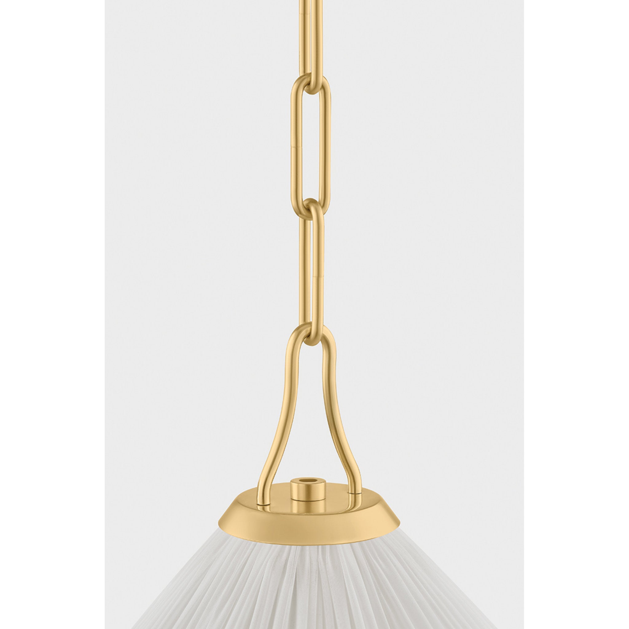 Merida 1-Light Pendant in Aged Brass 16W x 11.5H