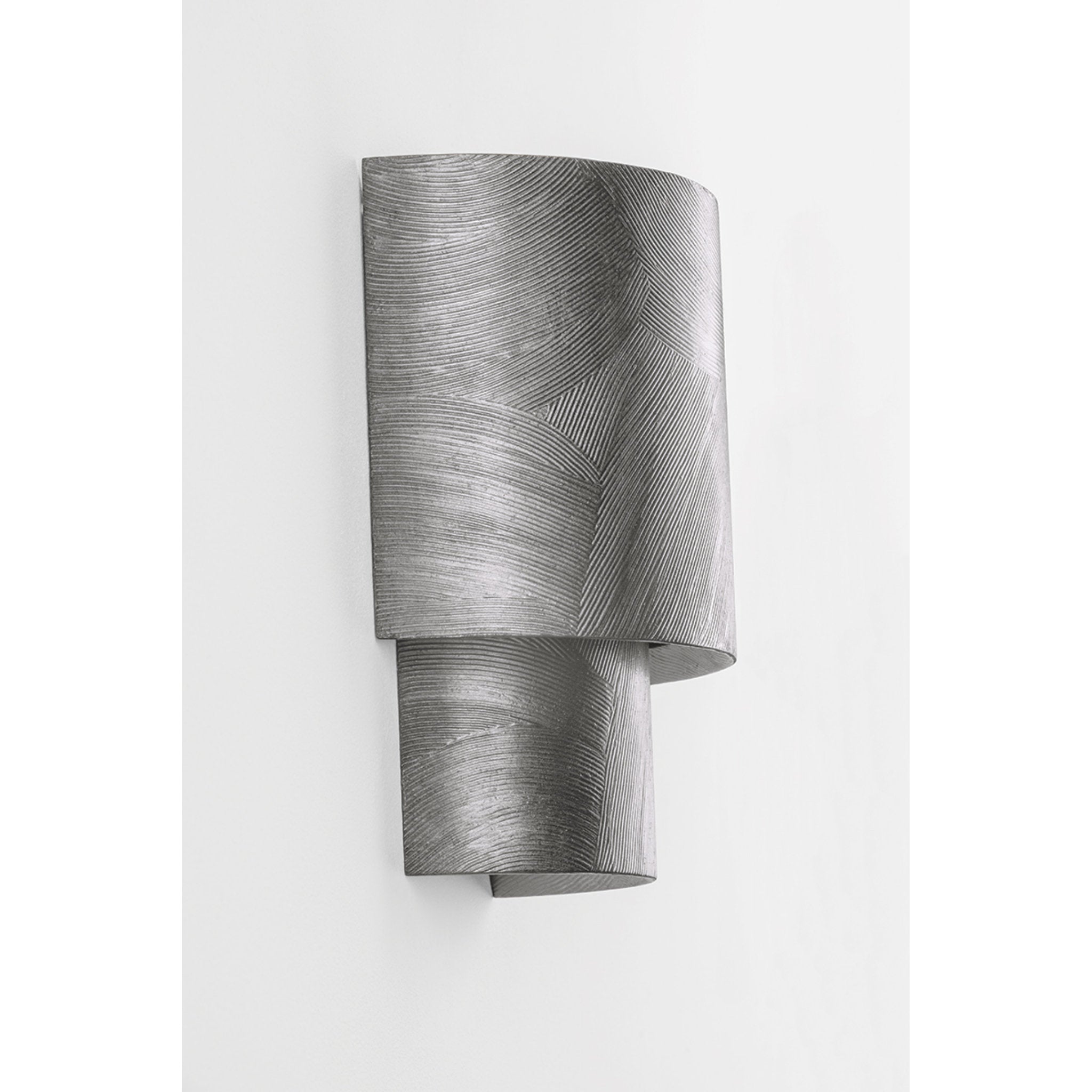 Moray 2-Light Wall Sconce in Black Silver Leaf 7.75W x 9.25H
