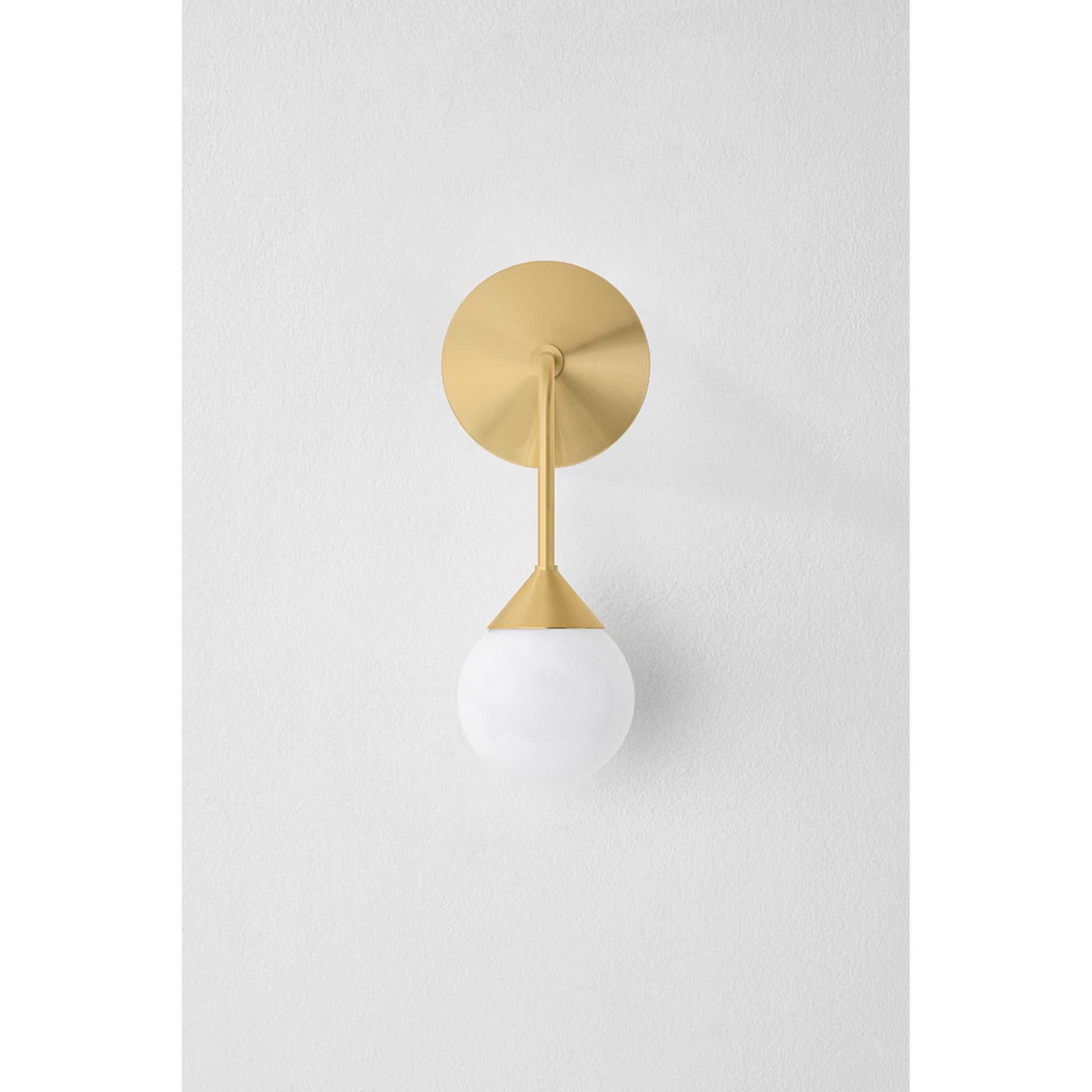 Natasha 1-Light Wall Sconce in Aged Brass 4.75W x 11.5H