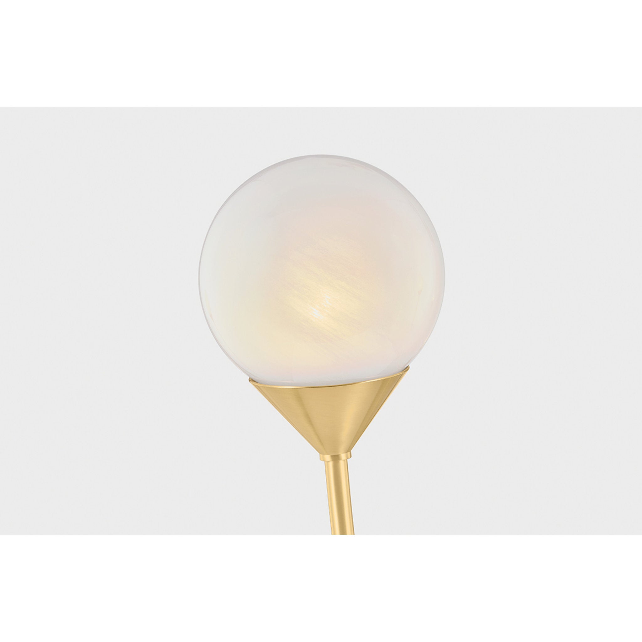Natasha 6-Light Chandelier in Aged Brass 48W x 18H