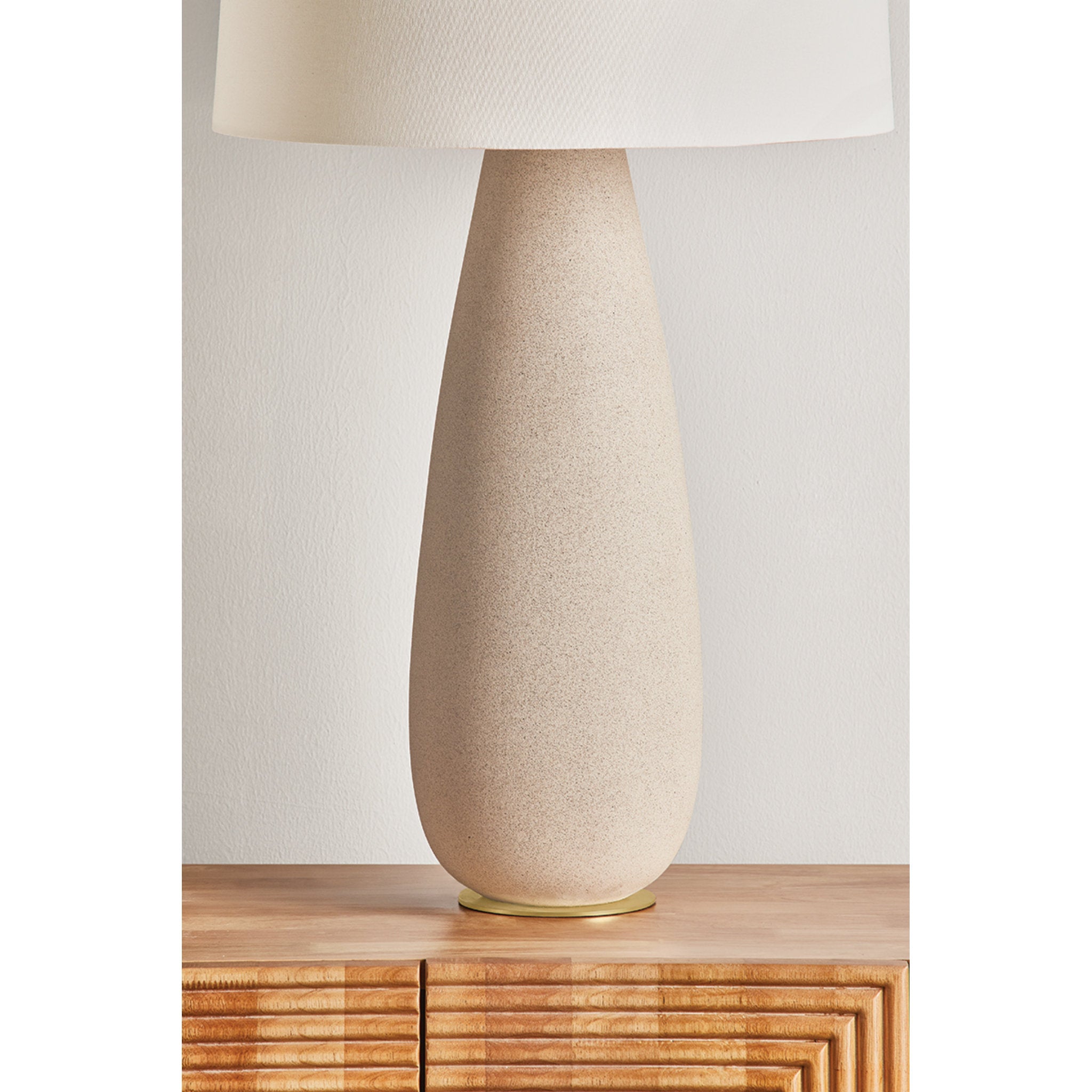 Neelytown 1-Light Table Lamp in Aged Brass 16.5W x 34.25H