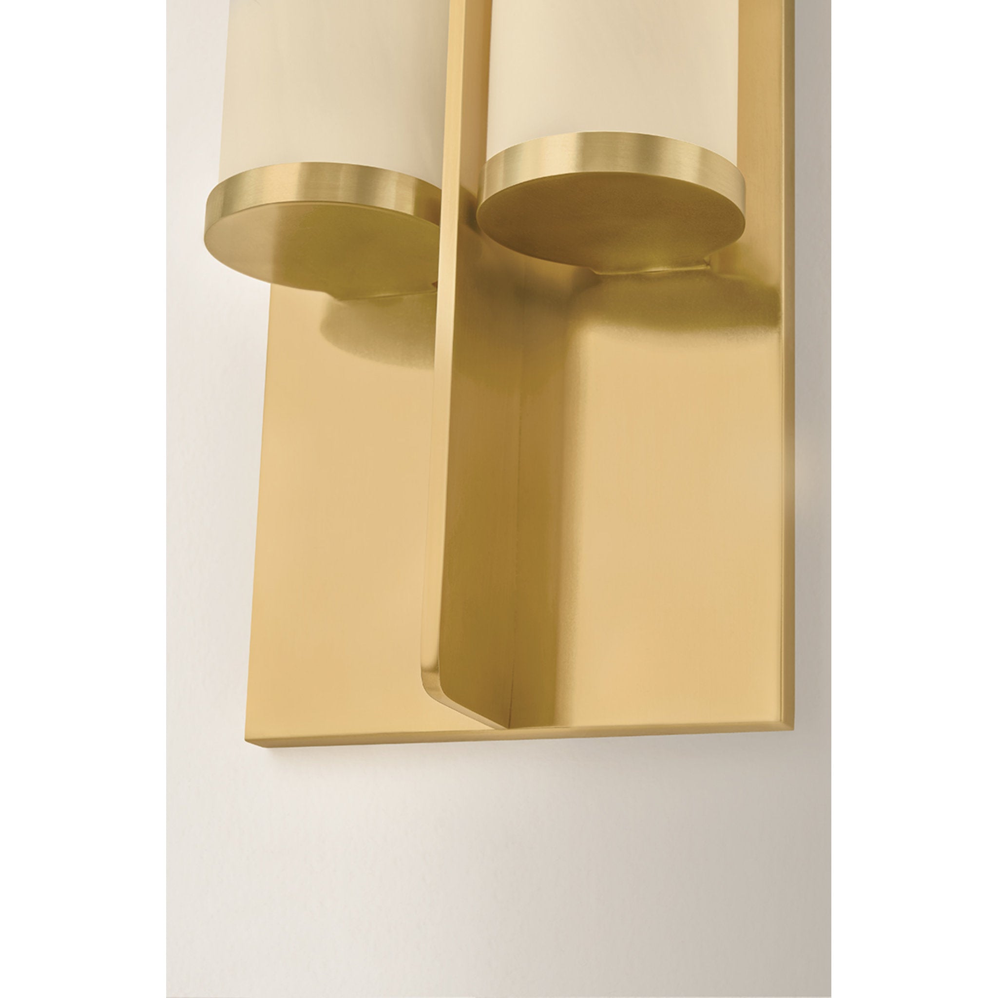 Northfield 2-Light Wall Sconce in Aged Brass 5.5W x 23.5H