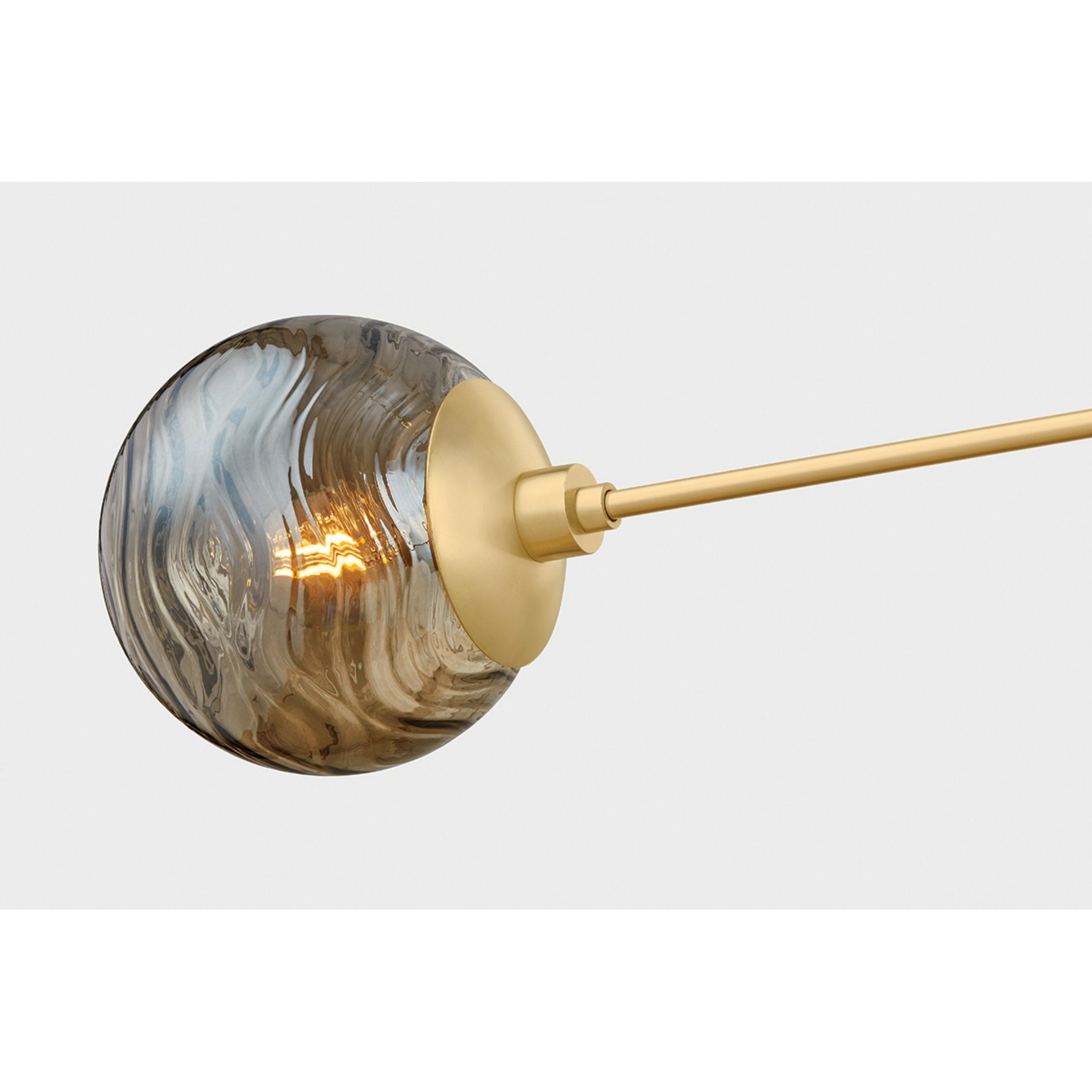 Nyla 3-Light Chandelier in Aged Brass 45.5W x 17.25H