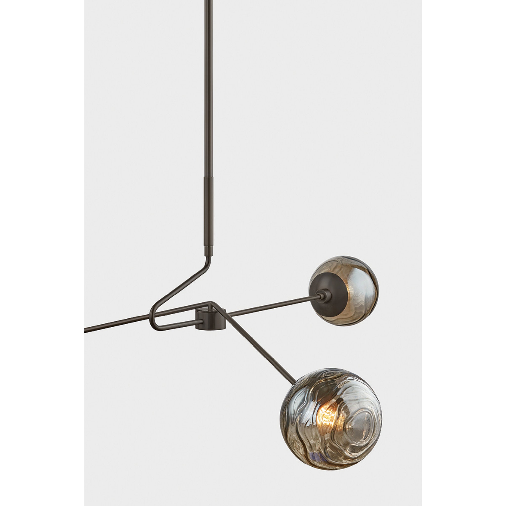 Nyla 3-Light Chandelier in True Bronze 45.5W x 17.25H
