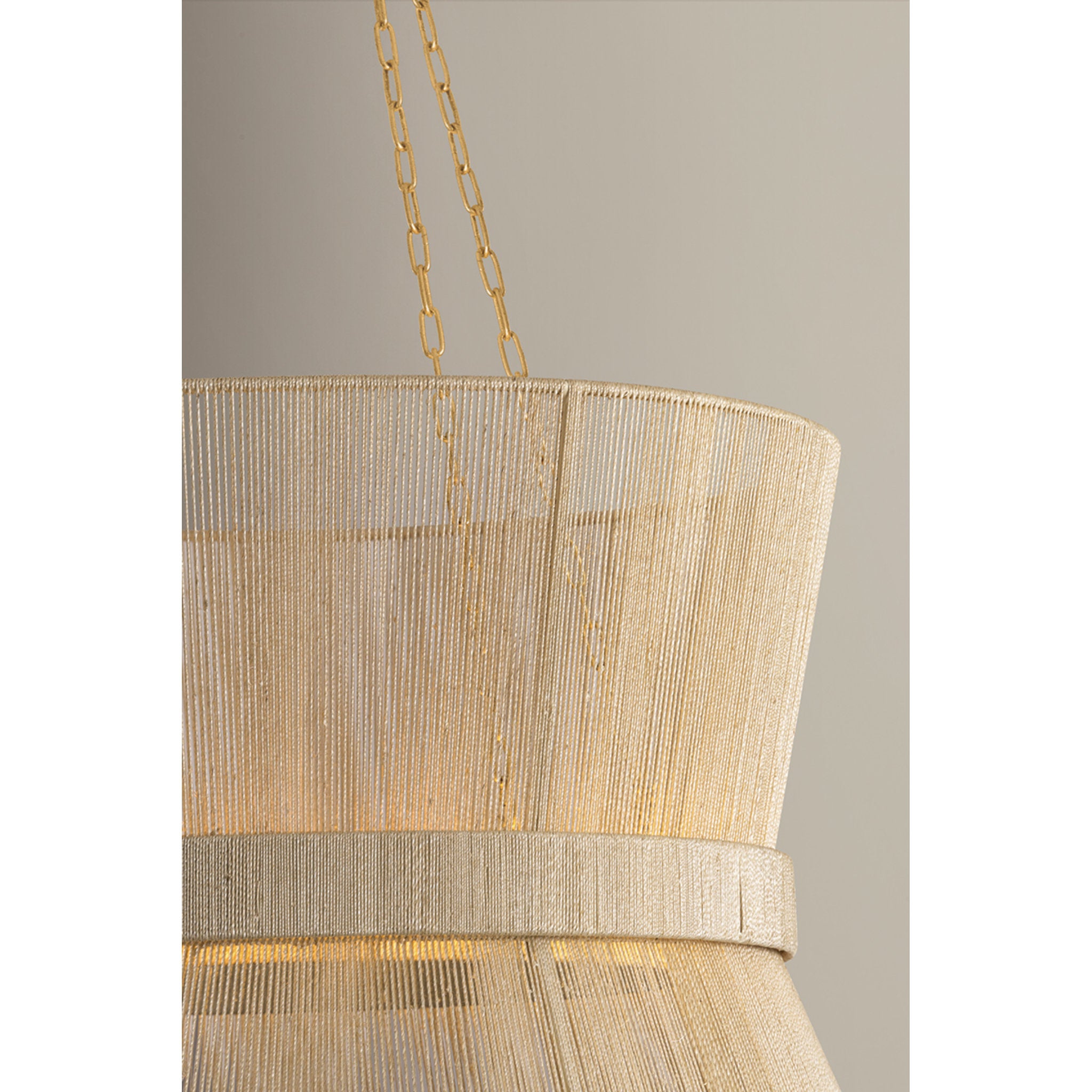 Ocean Hill 1-Light Pendant in Vintage Gold Leaf 24W x 15.5H