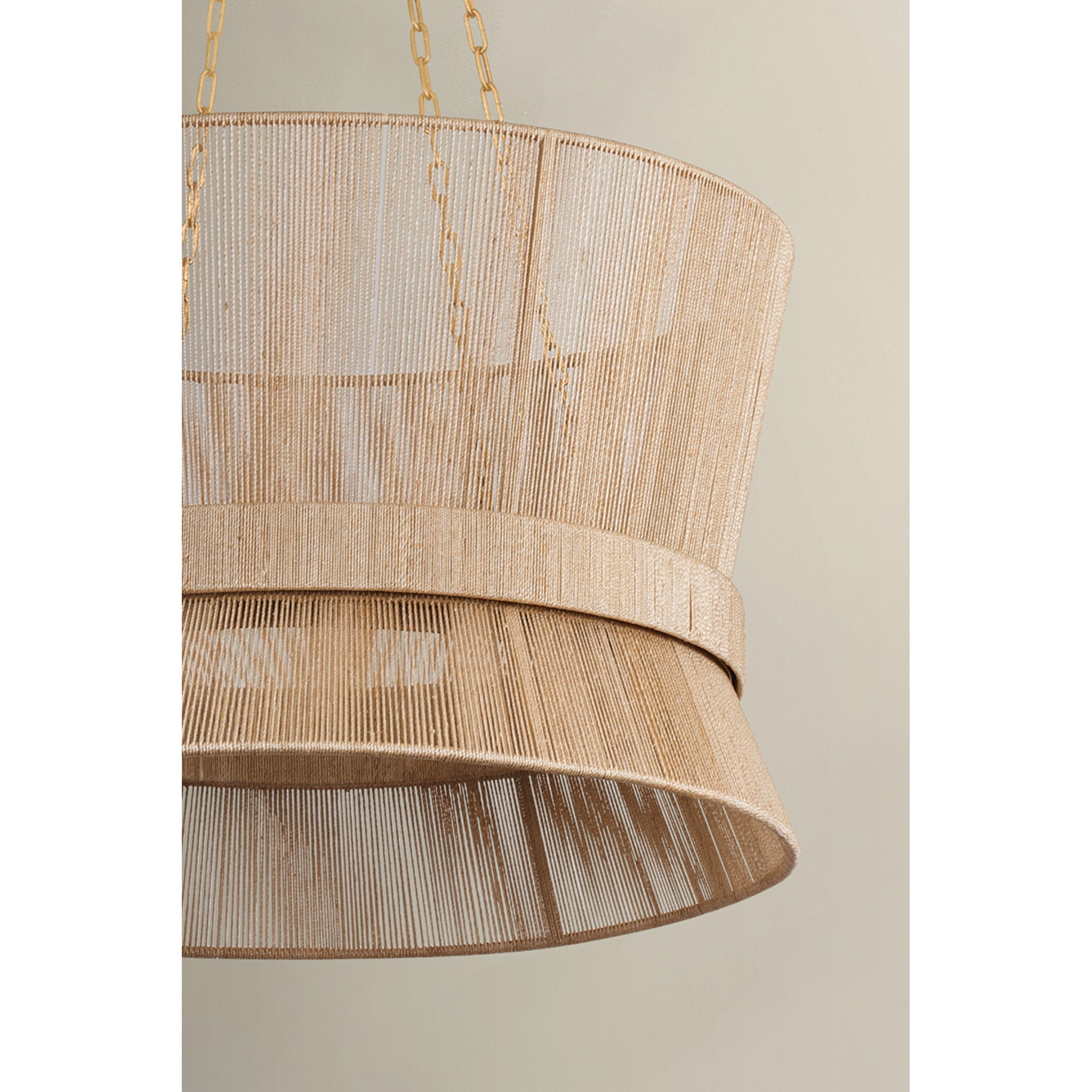 Ocean Hill 1-Light Pendant in Vintage Gold Leaf 24W x 15.5H
