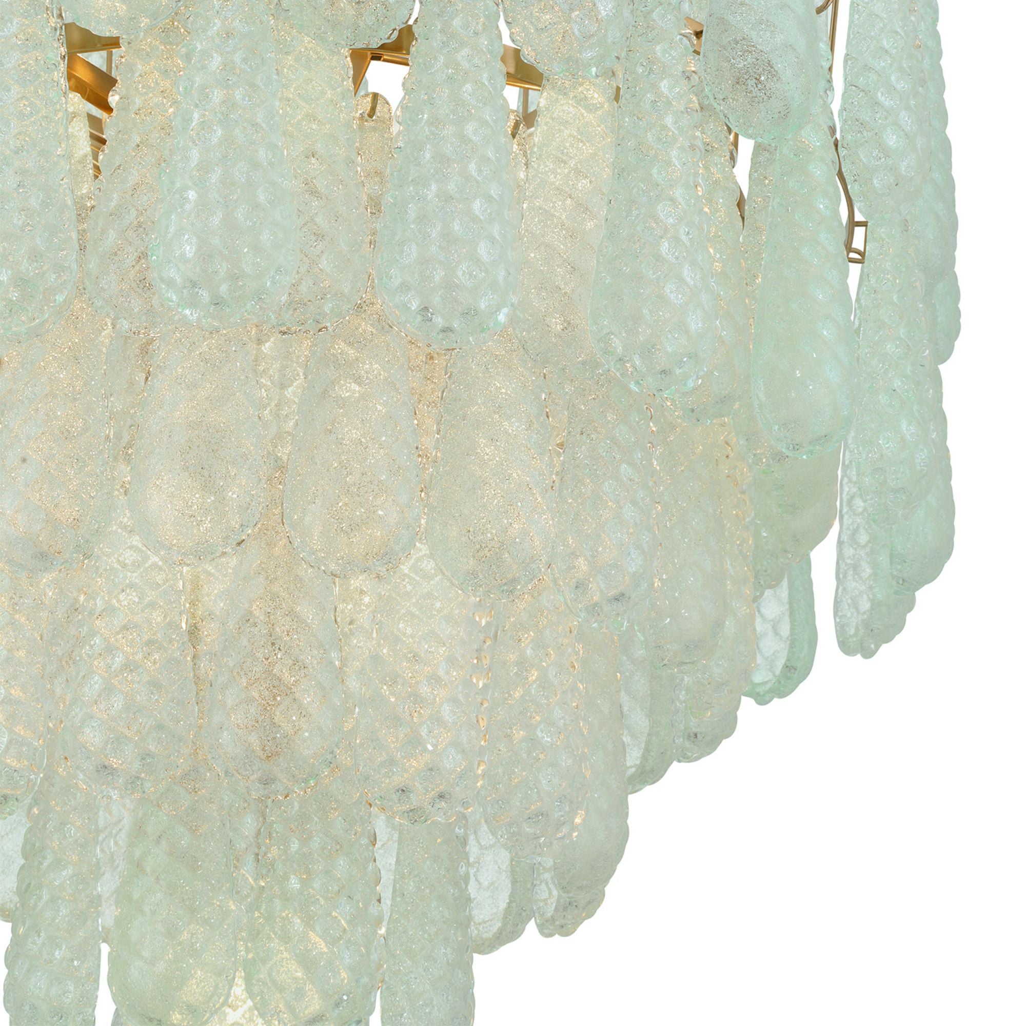 Ollie 33.25'' Aged Brass Chandelier Green 33.25"W x 40.75"H x 33.25"D