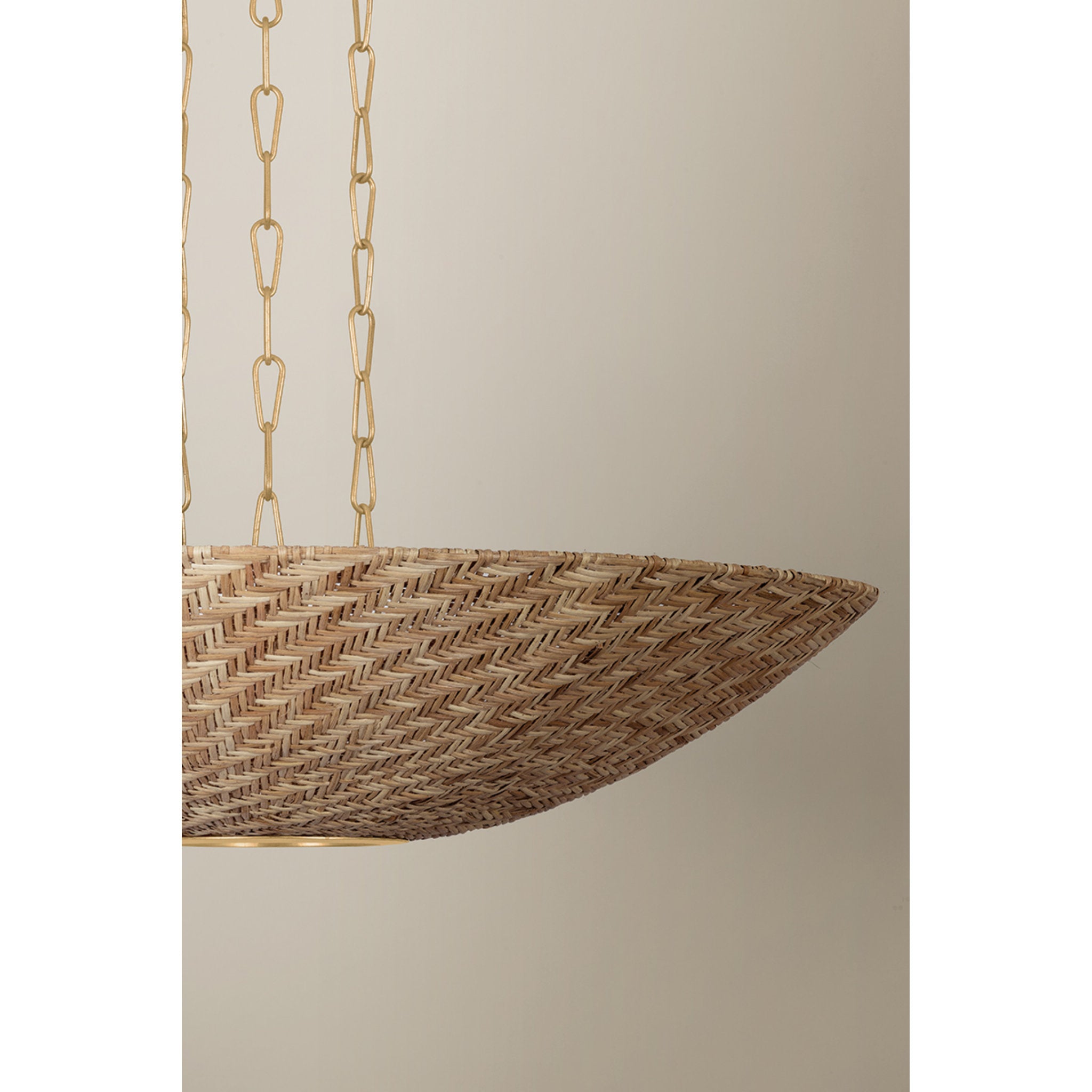 Ollie 6-Light Chandelier in Vintage Gold Leaf 40.25W x 9.25H