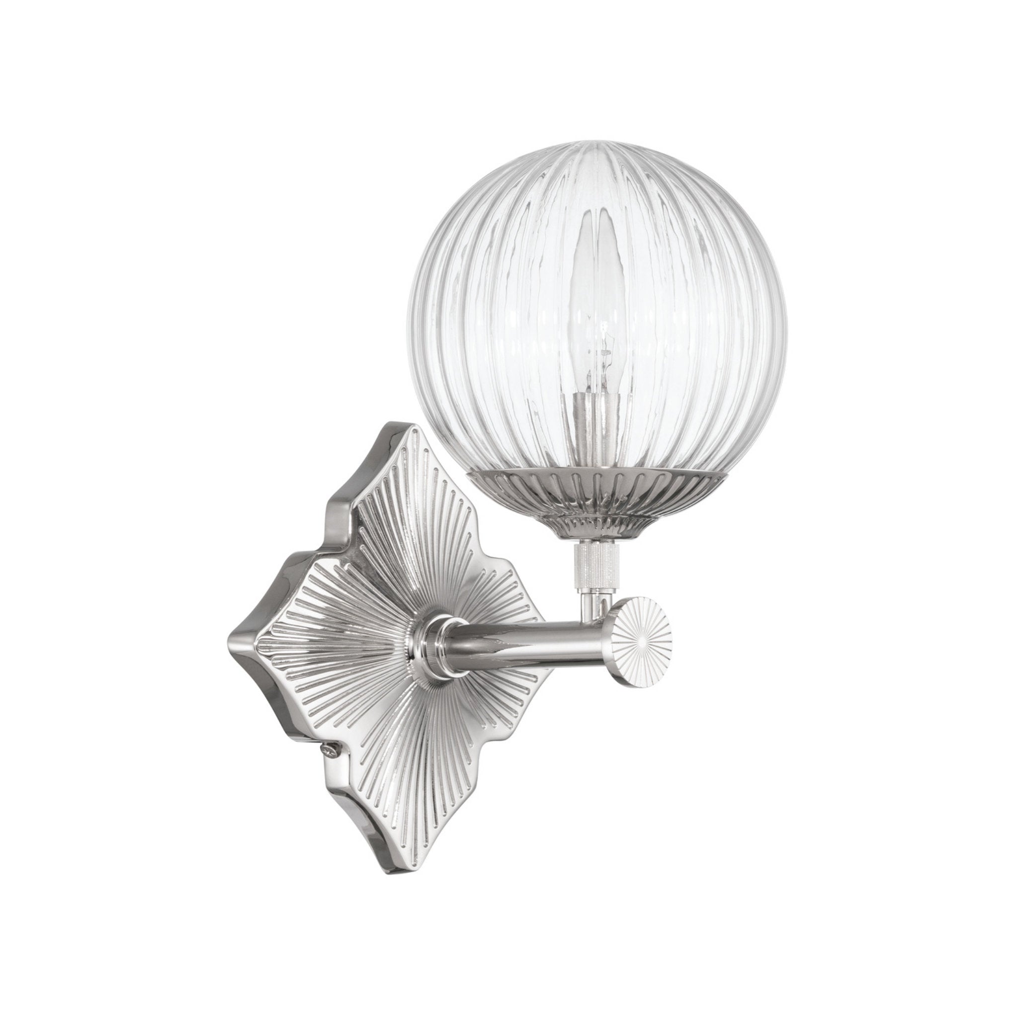 Orly 7.5'' Polished Nickel Sconce Silver 7.5"W x 12"H x 7.5"D